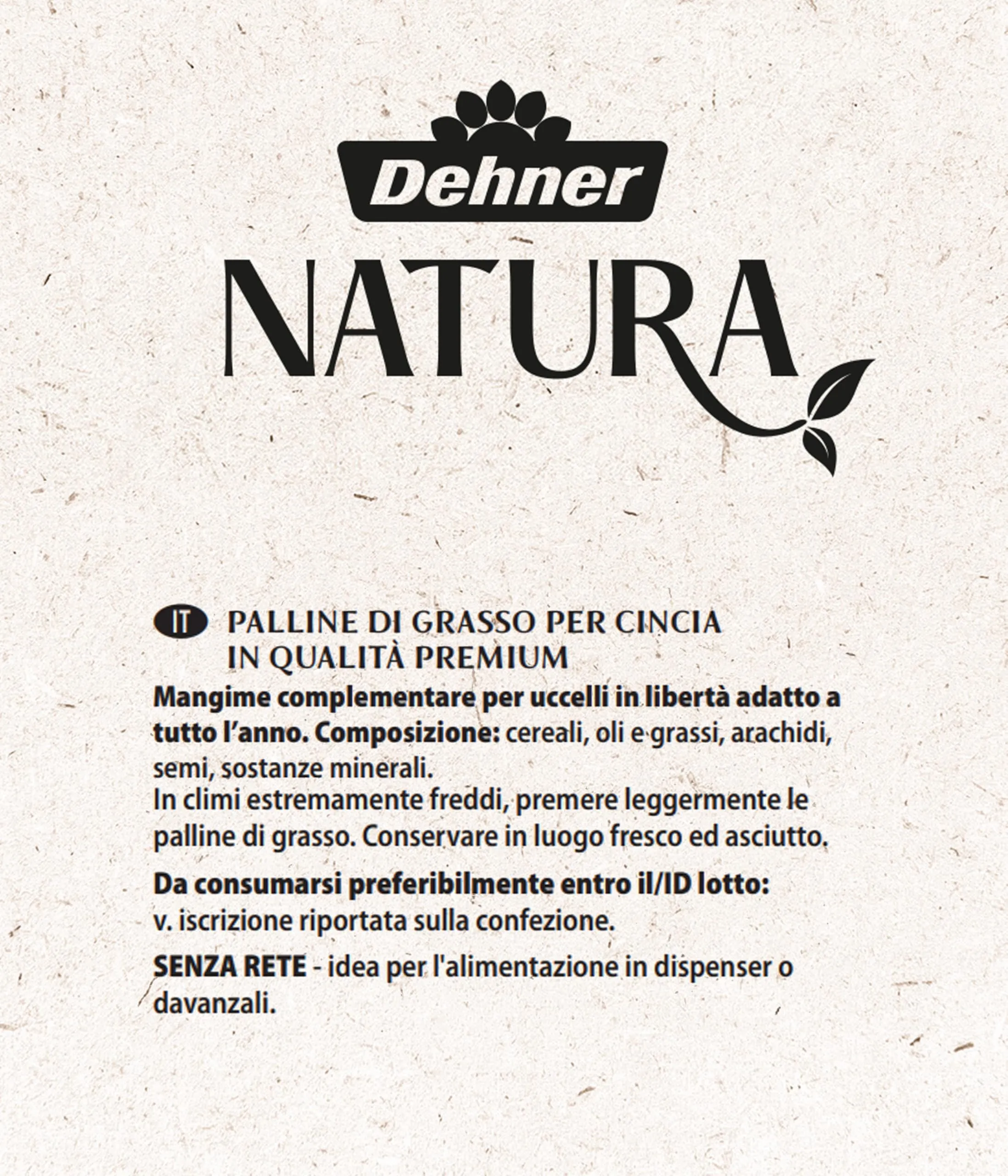 Dehner Natura Premium Mangime per uccelli selvatici, palline per cinciallegre, senza rete, 30 pezzi x 90 g (2,7 kg) - immagine 5
