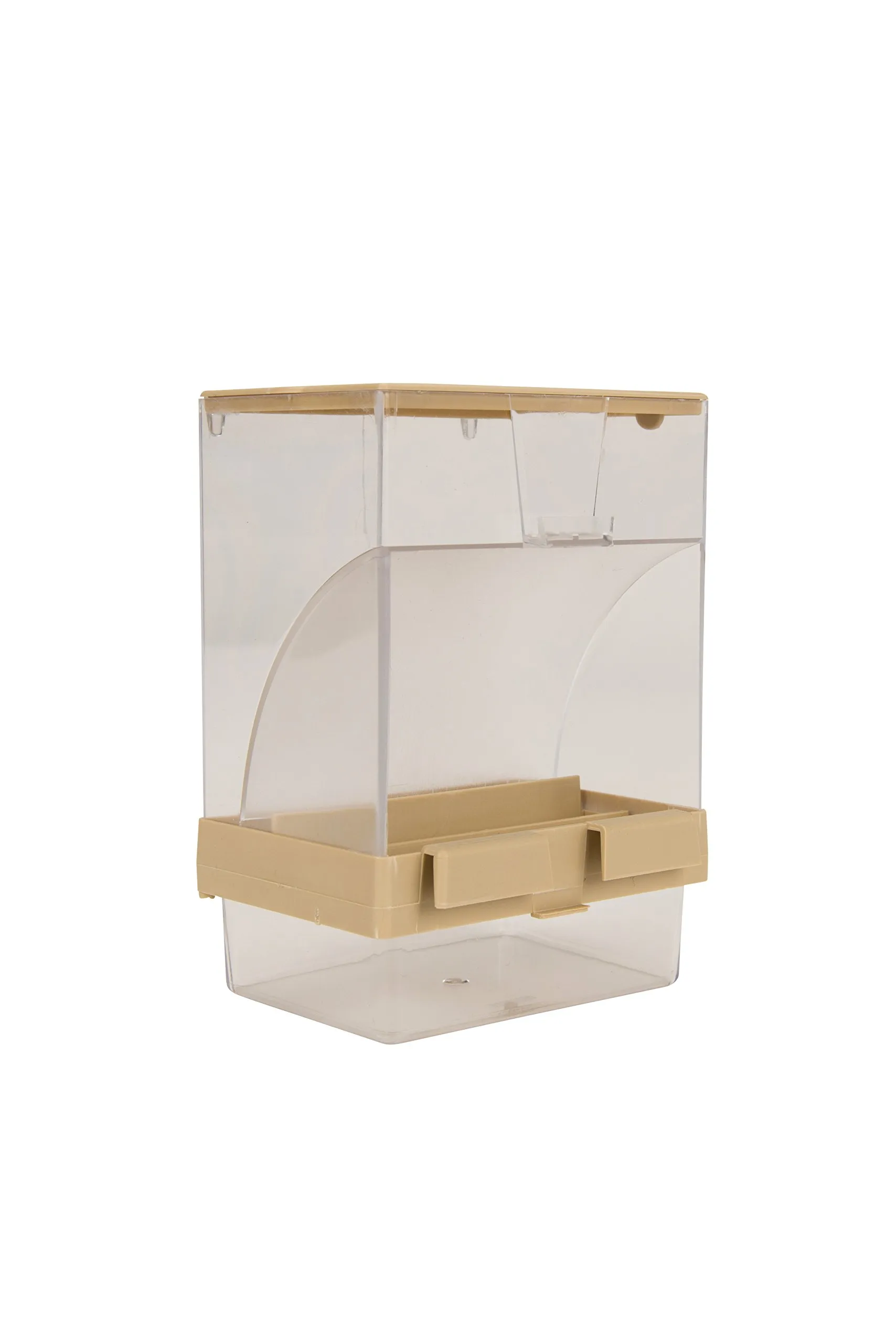 Tyrol Mangiatoia per uccelli anti-spreco con cassetto per semi e rifiuti, 10.5x8.2x14.5cm - immagine 4