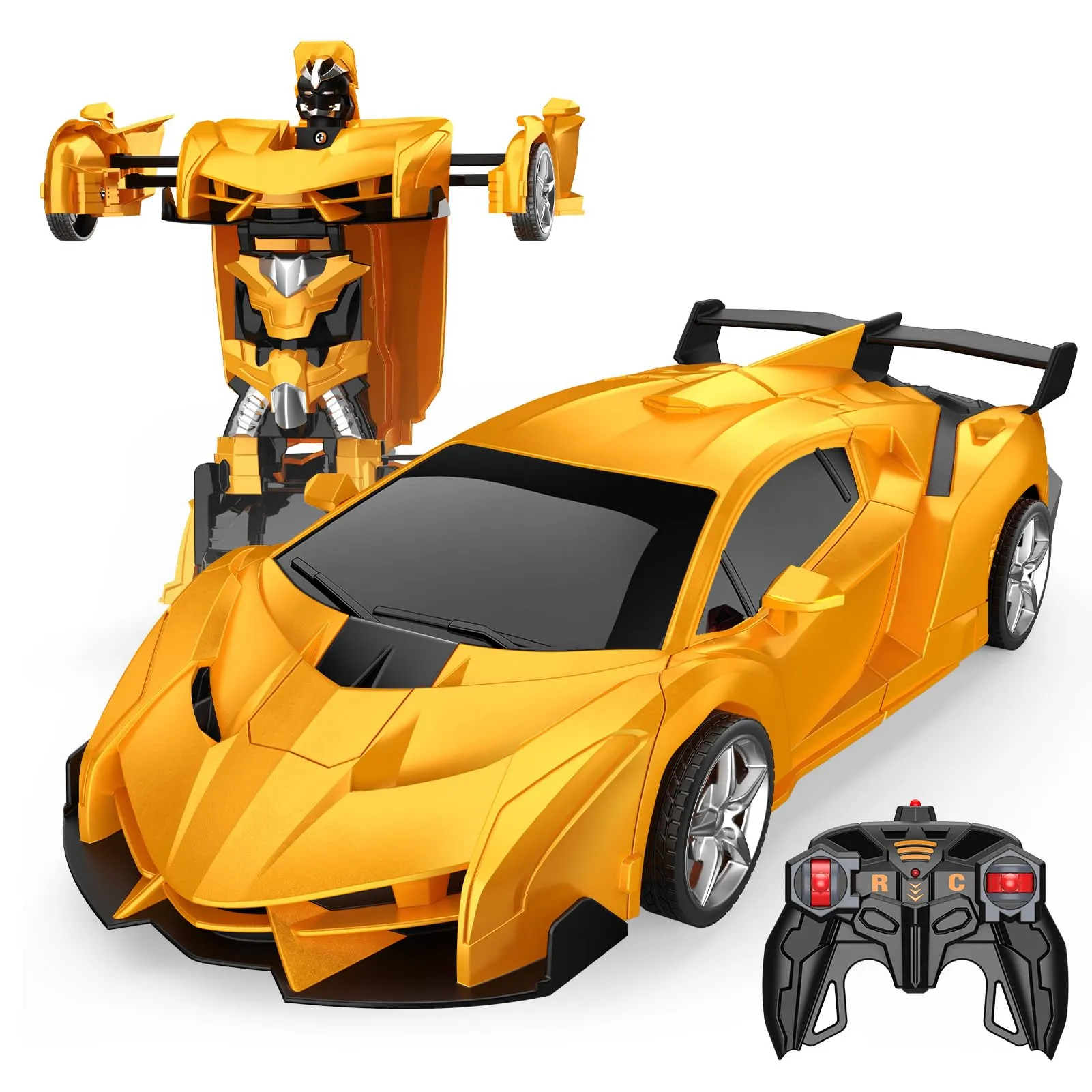 Braxel Macchina Telecomandata 2 in 1 Auto e Robot, 2.4 GHz, Rotazione 360° - immagine 1