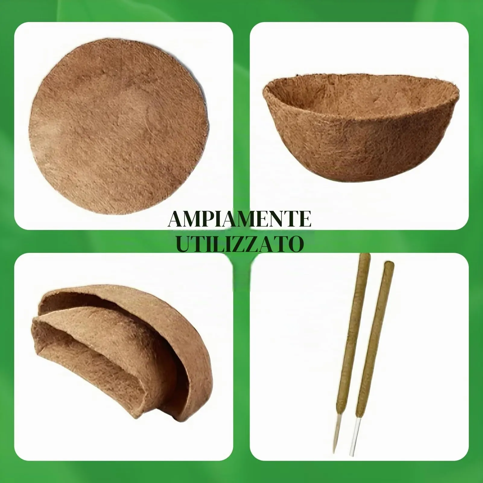 Flewdart Rotolo di Fibra di Cocco Naturale Carbonizzato 40x300cm per Rettili e Giardinaggio - immagine 5