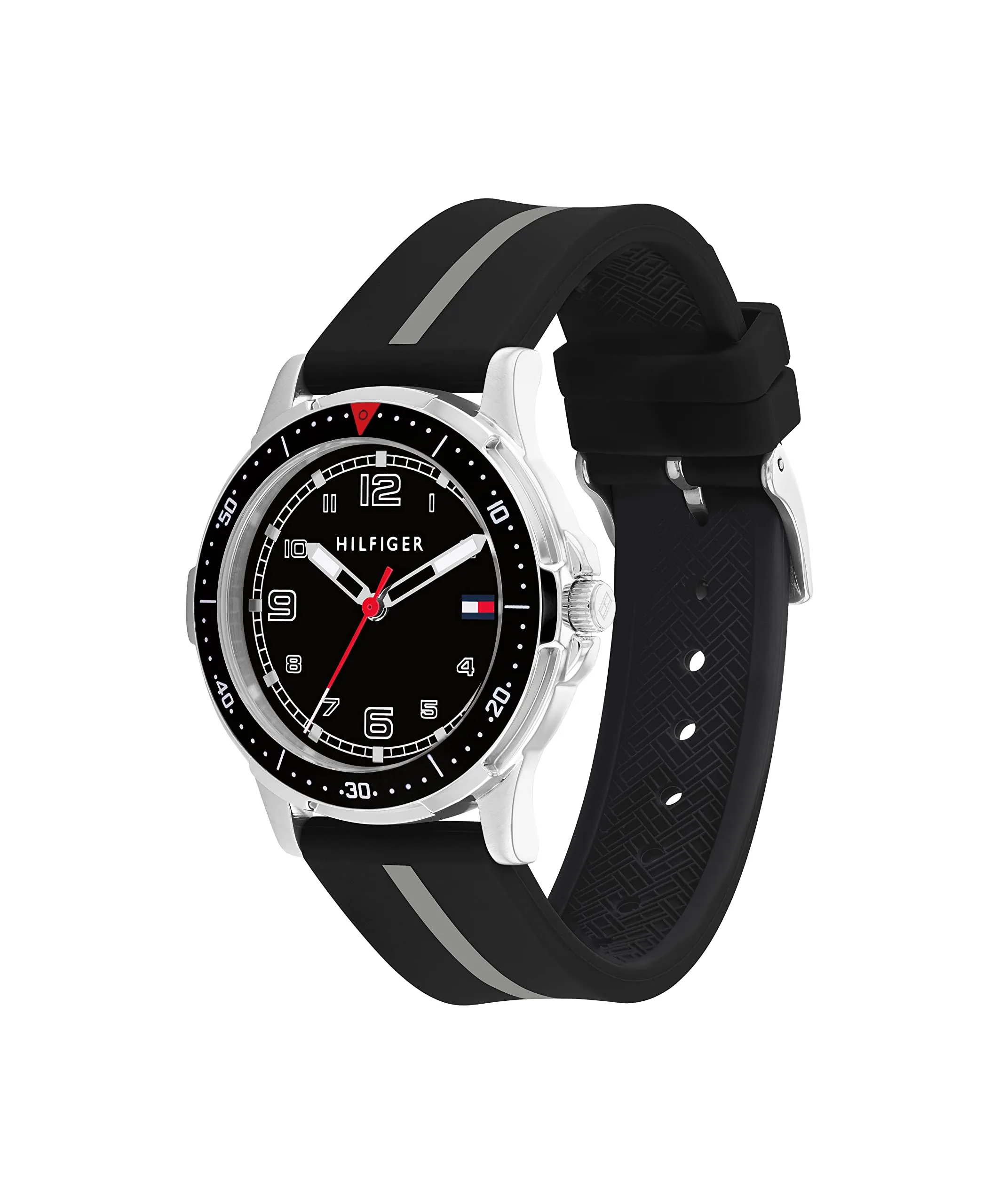 Tommy Hilfiger Orologio al Quarzo 1720034 Cinturino in Silicone Nero - immagine 2