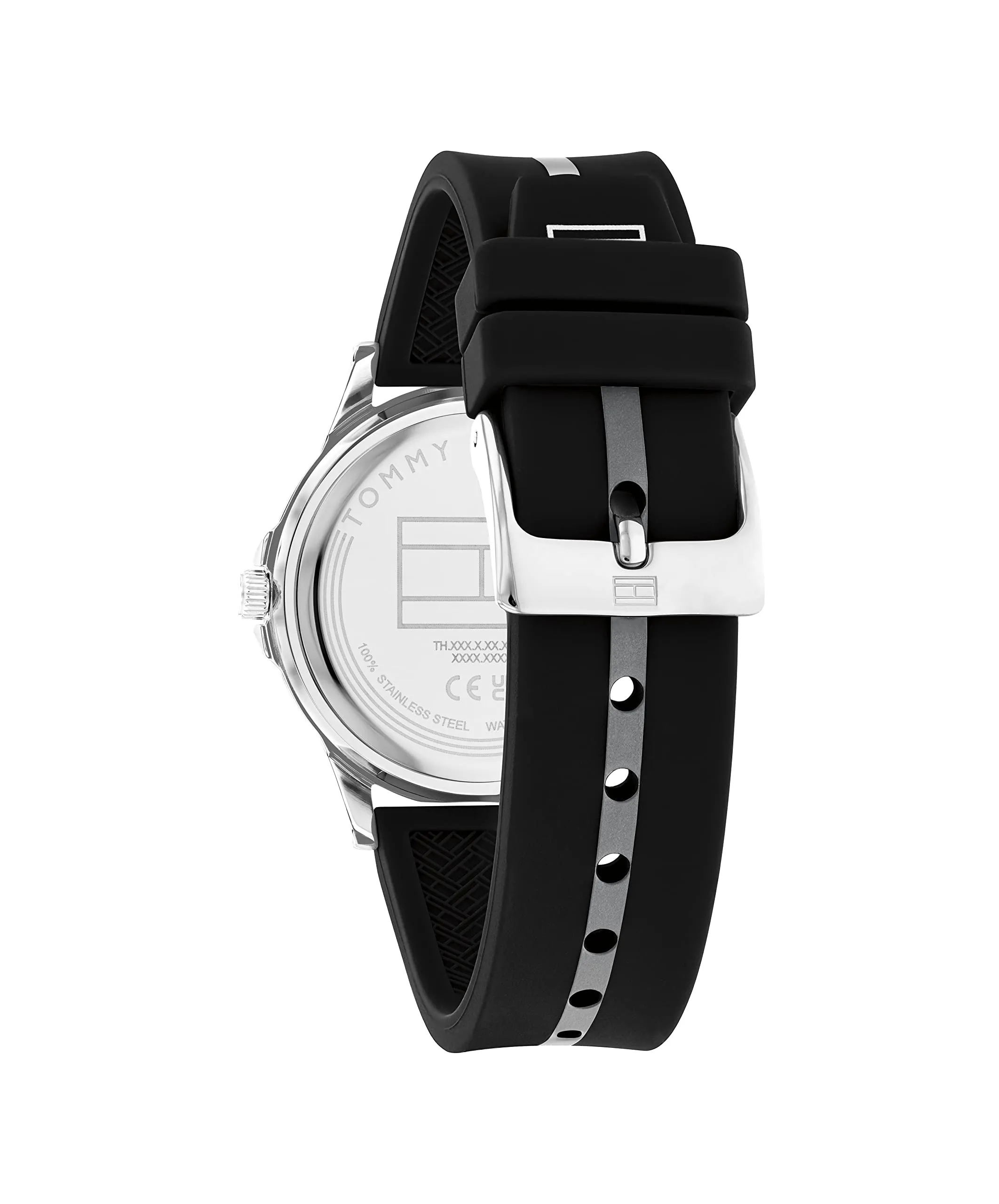 Tommy Hilfiger Orologio al Quarzo 1720034 Cinturino in Silicone Nero - immagine 3