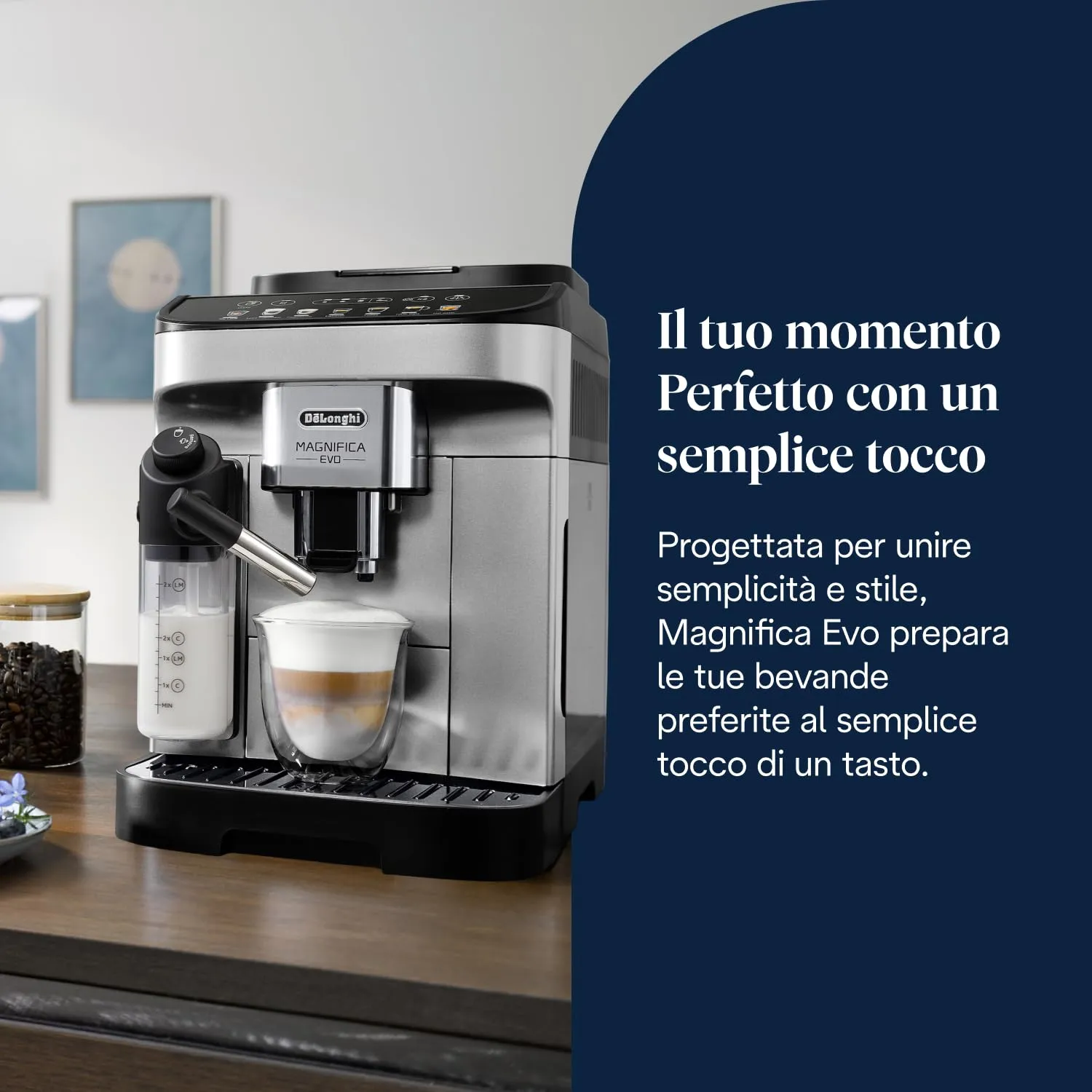 De'Longhi Magnifica Evo ECAM292.81.SB Macchina da Caffè con Sistema LatteCrema Hot - immagine 2