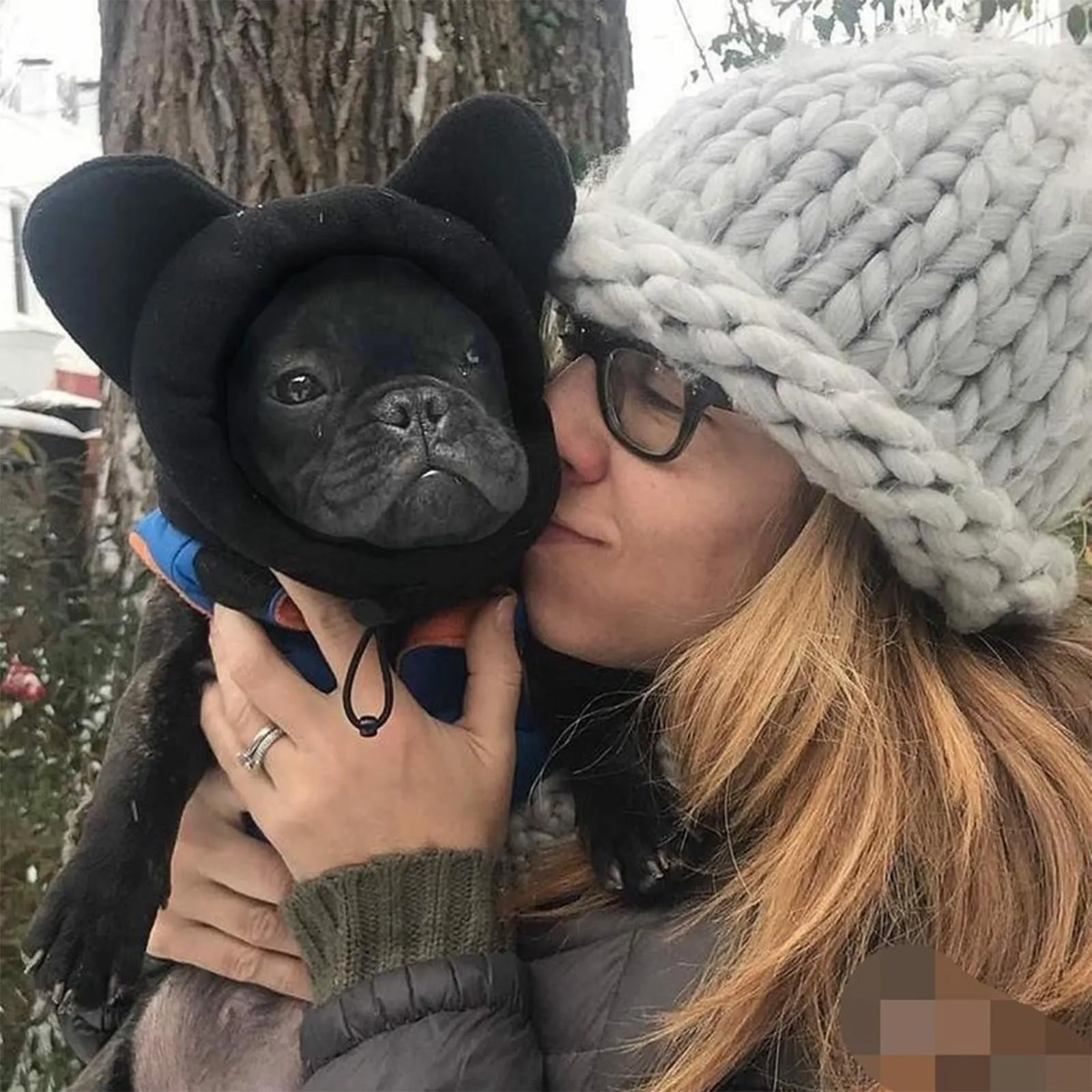 DINGFENG Cappelli per Cani con Riduzione del Rumore, Set da 2, Copricapo Invernale Termico in Pile, Taglia S - immagine 5