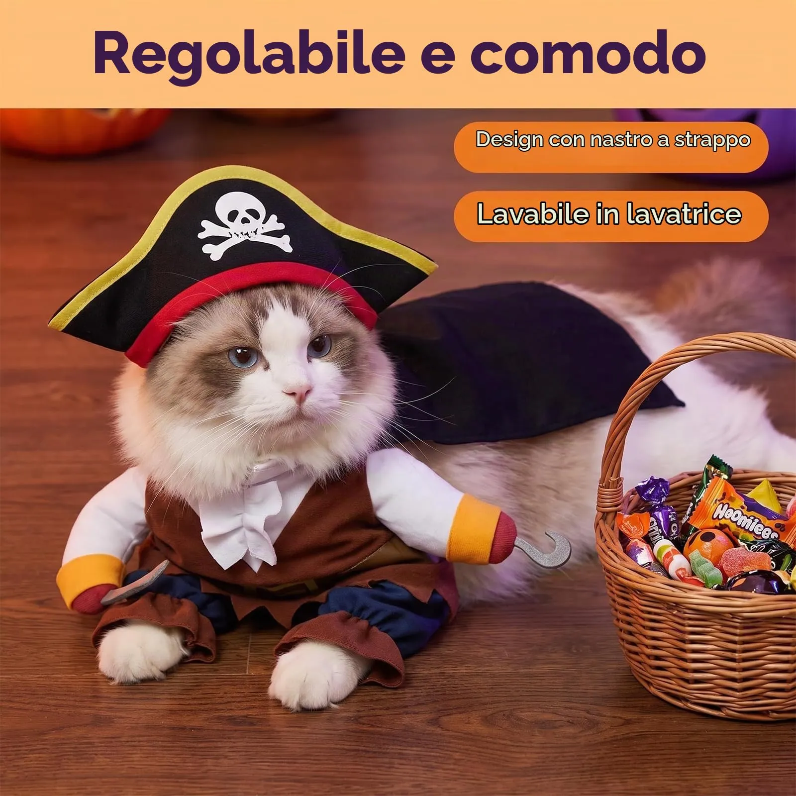 VIDSTW Costume di Halloween per Cani in Cotone, Taglia S - immagine 5