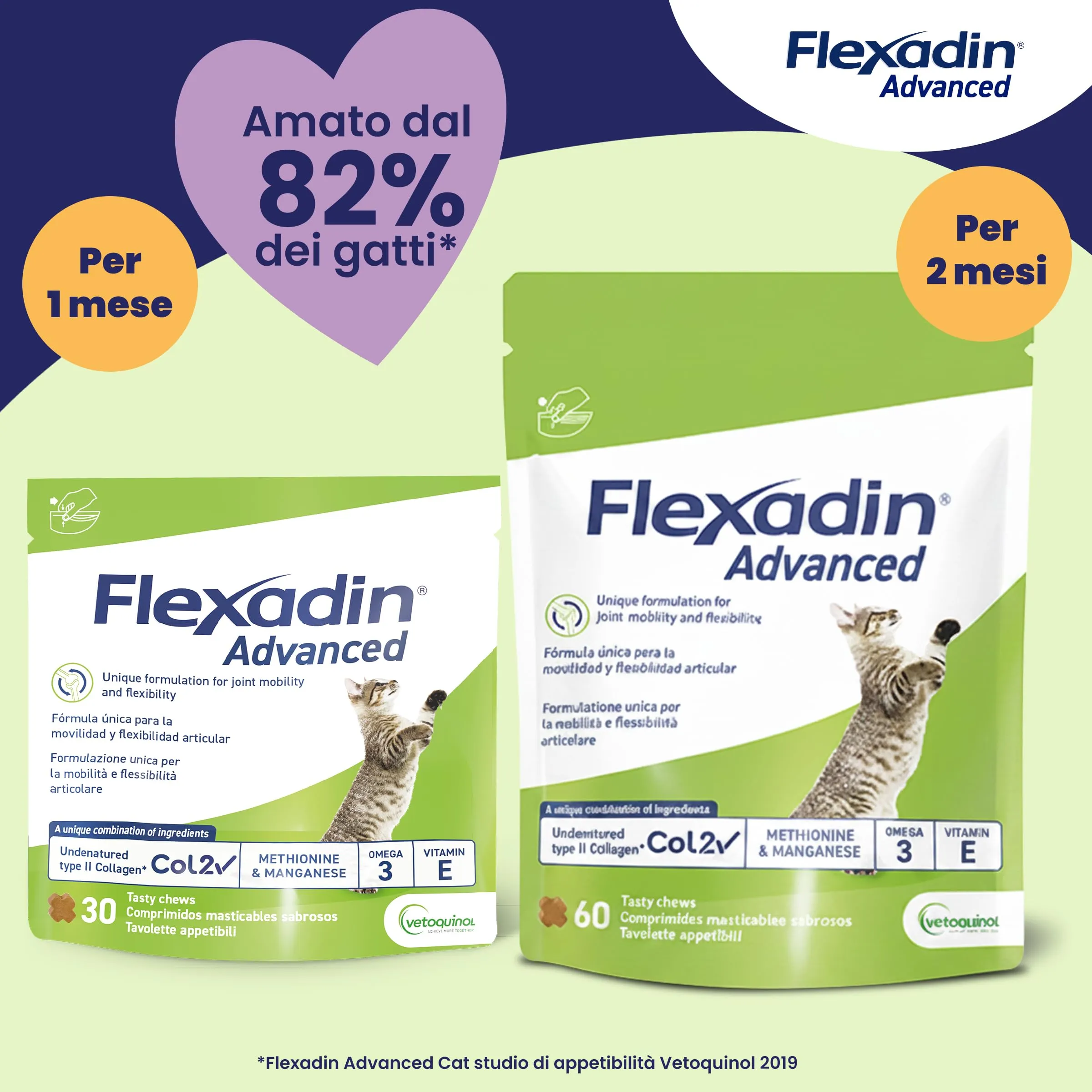 Vetoquinol Flexadin Advanced Gatto, 30 Tavolette - immagine 8