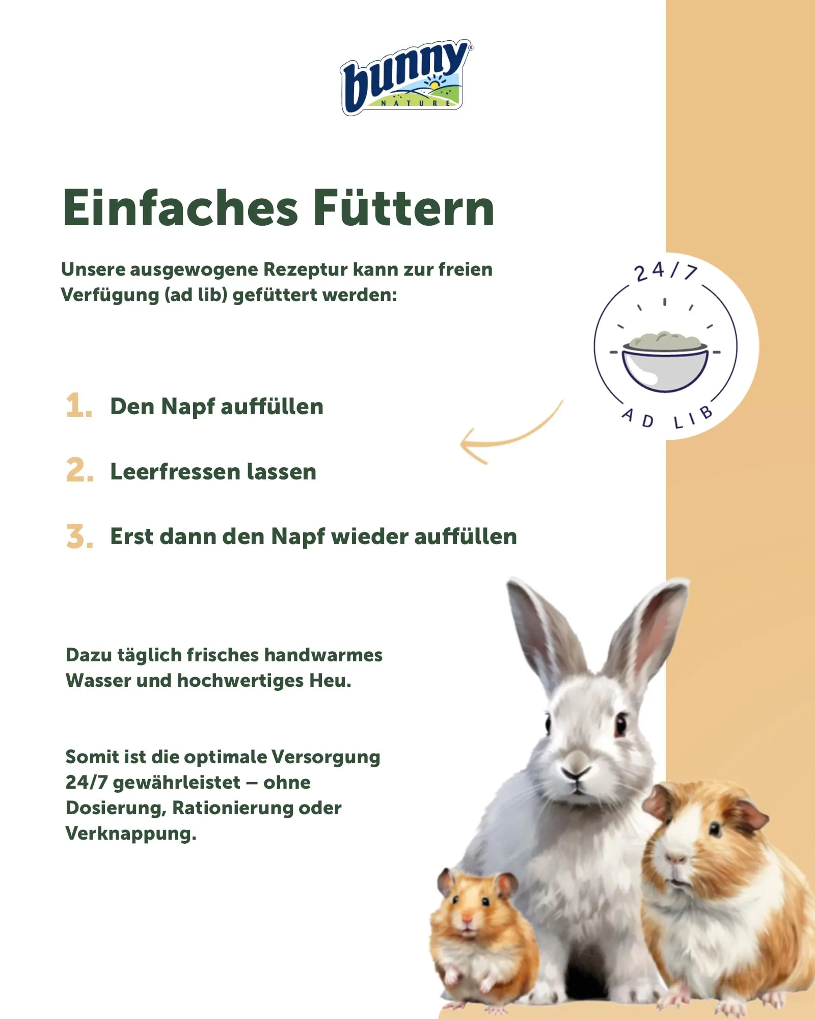 Bunny Nature HamsterTraum Expert Mangime per Criceti, 500 g - immagine 4