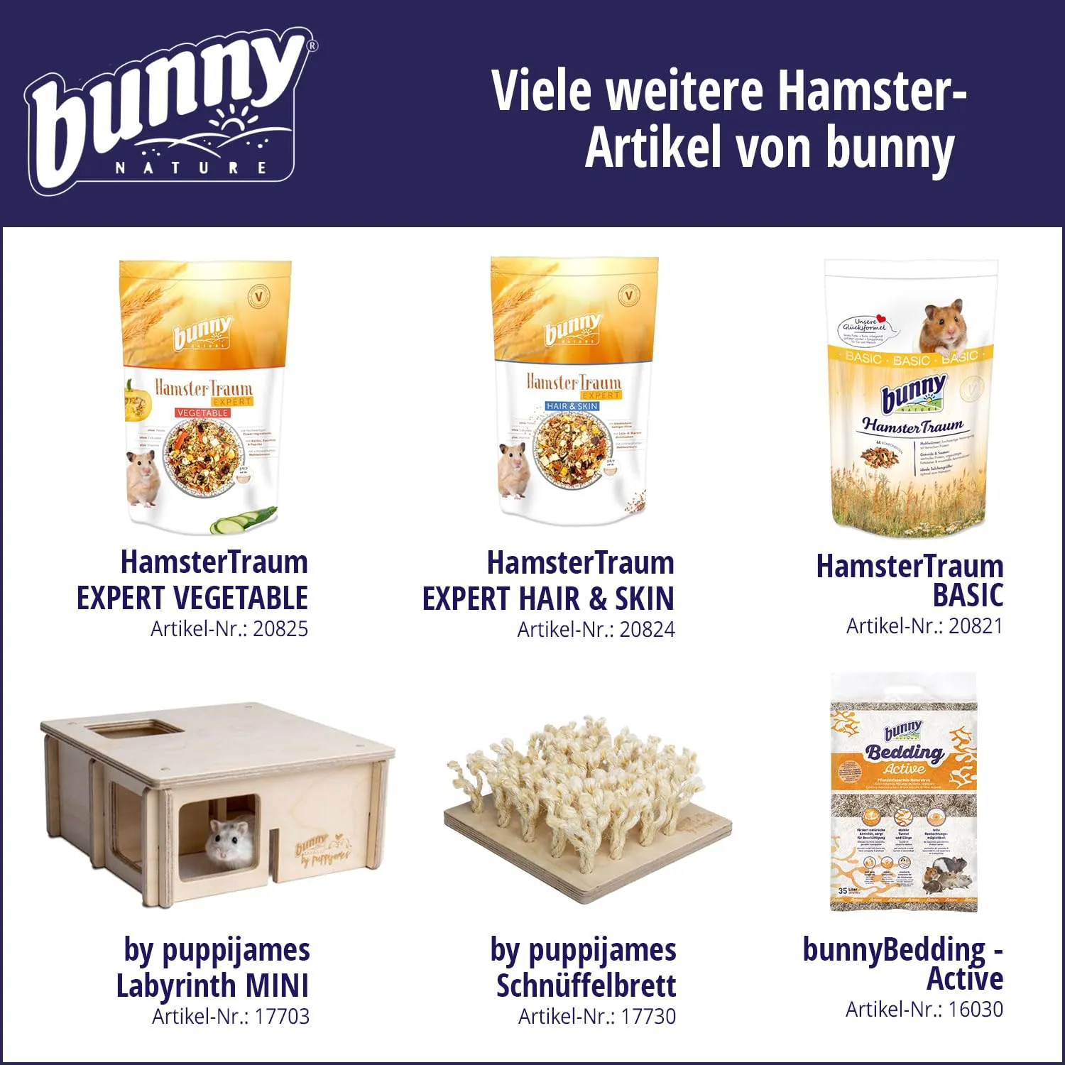 Bunny Nature HamsterTraum Expert Mangime per Criceti, 500 g - immagine 9