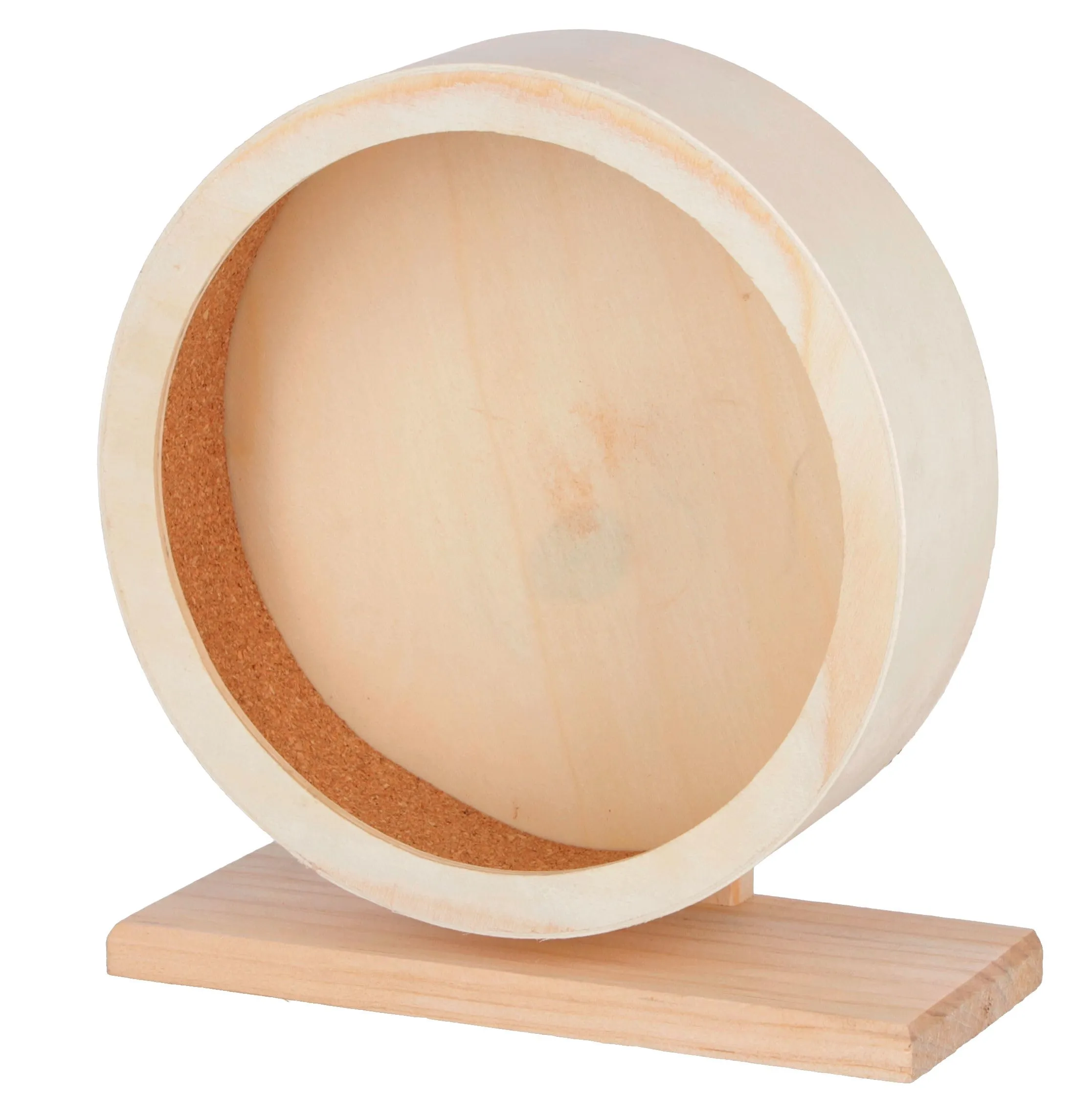 Kerbl Pet Ruota per criceti in legno con sughero, Ø 22 cm - immagine 1
