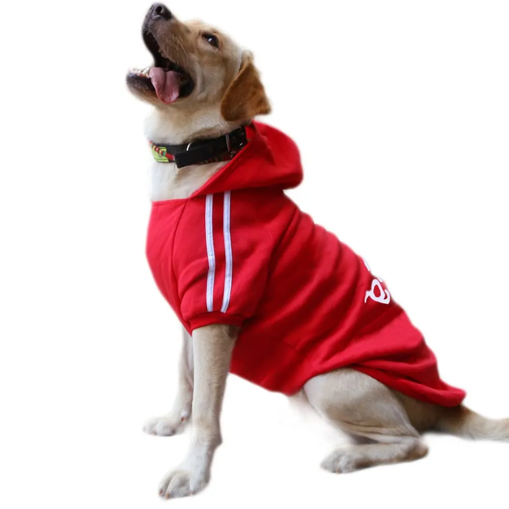 Eastlion Felpa con Cappuccio in Cotone per Cani, Rosso, 4XL - immagine 1