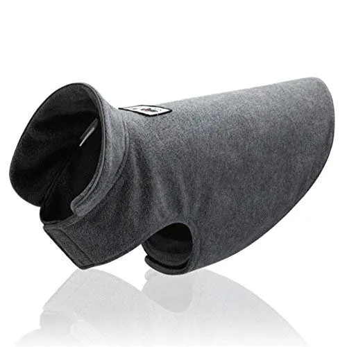 Ecent Cappottino Invernale in Pile per Cani, Grigio, L - immagine 1