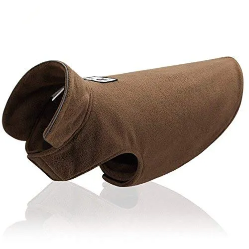 Ecent Cappottino Invernale per Cane in Pile, Marrone, S - immagine 1