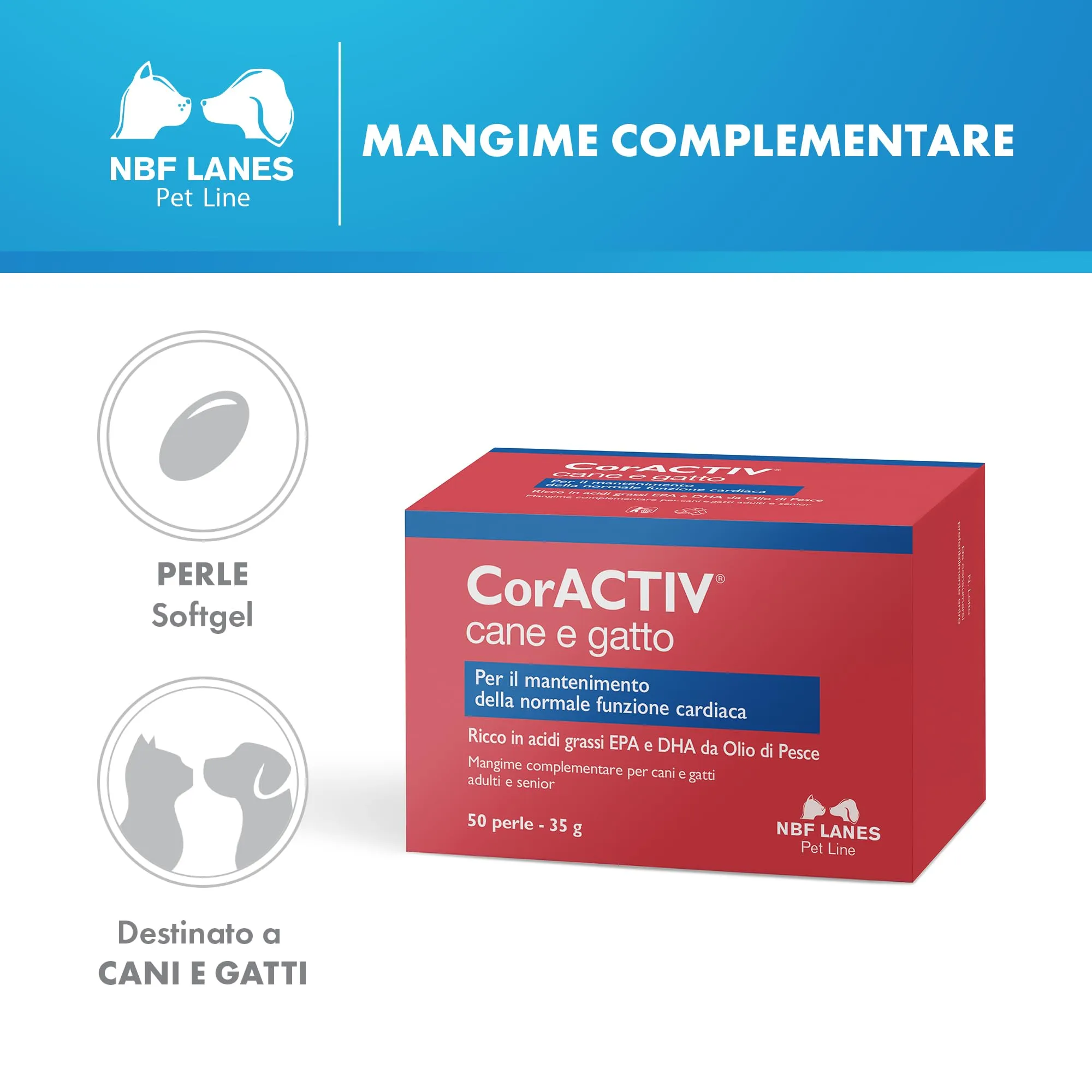 NBF Lanes CorACTIV per Cane e Gatto, 50 Perle - immagine 2