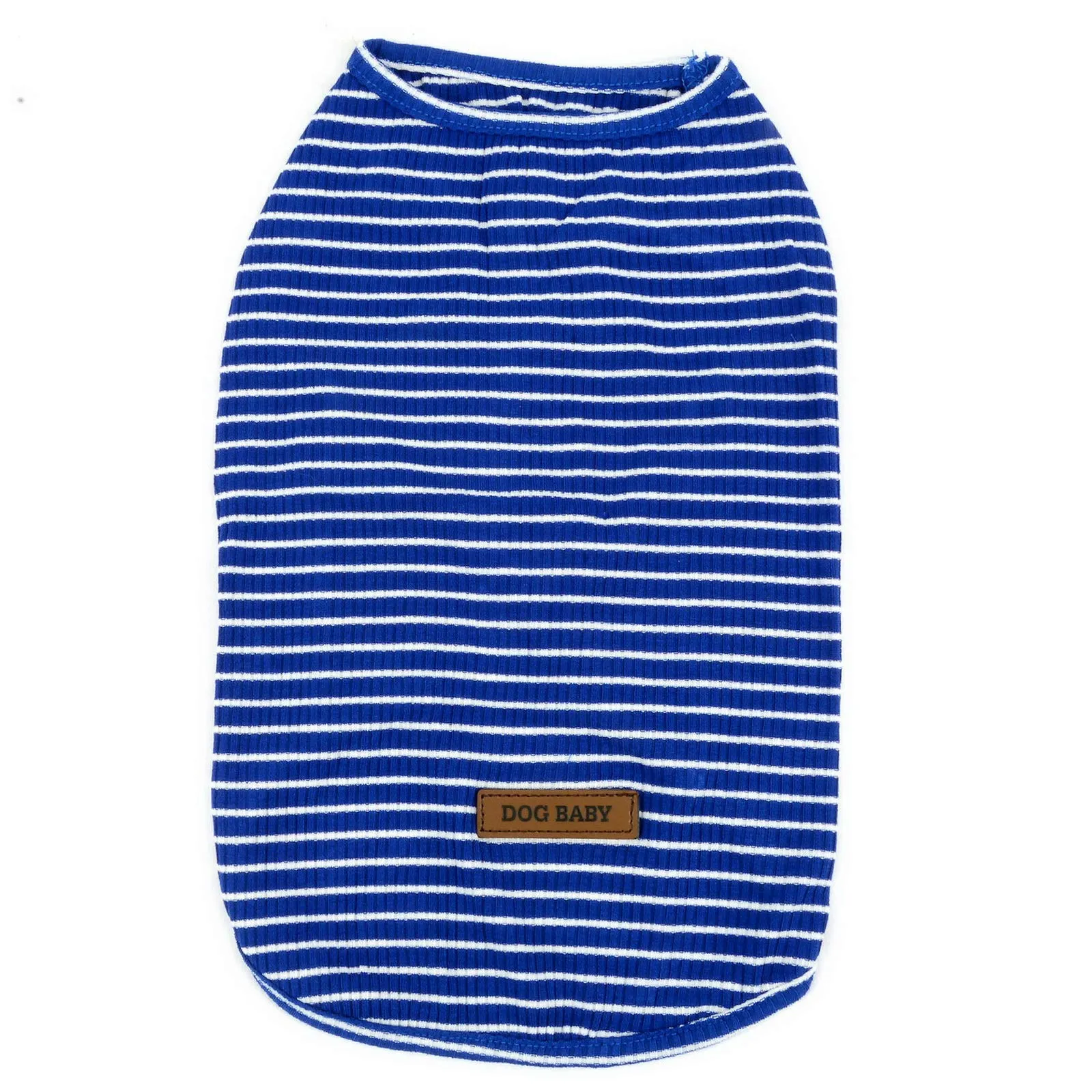 PAIDEFUL Maglietta a Righe per Cani di Piccola Taglia, Gilet Traspirante in Cotone, Blu, XL - immagine 7