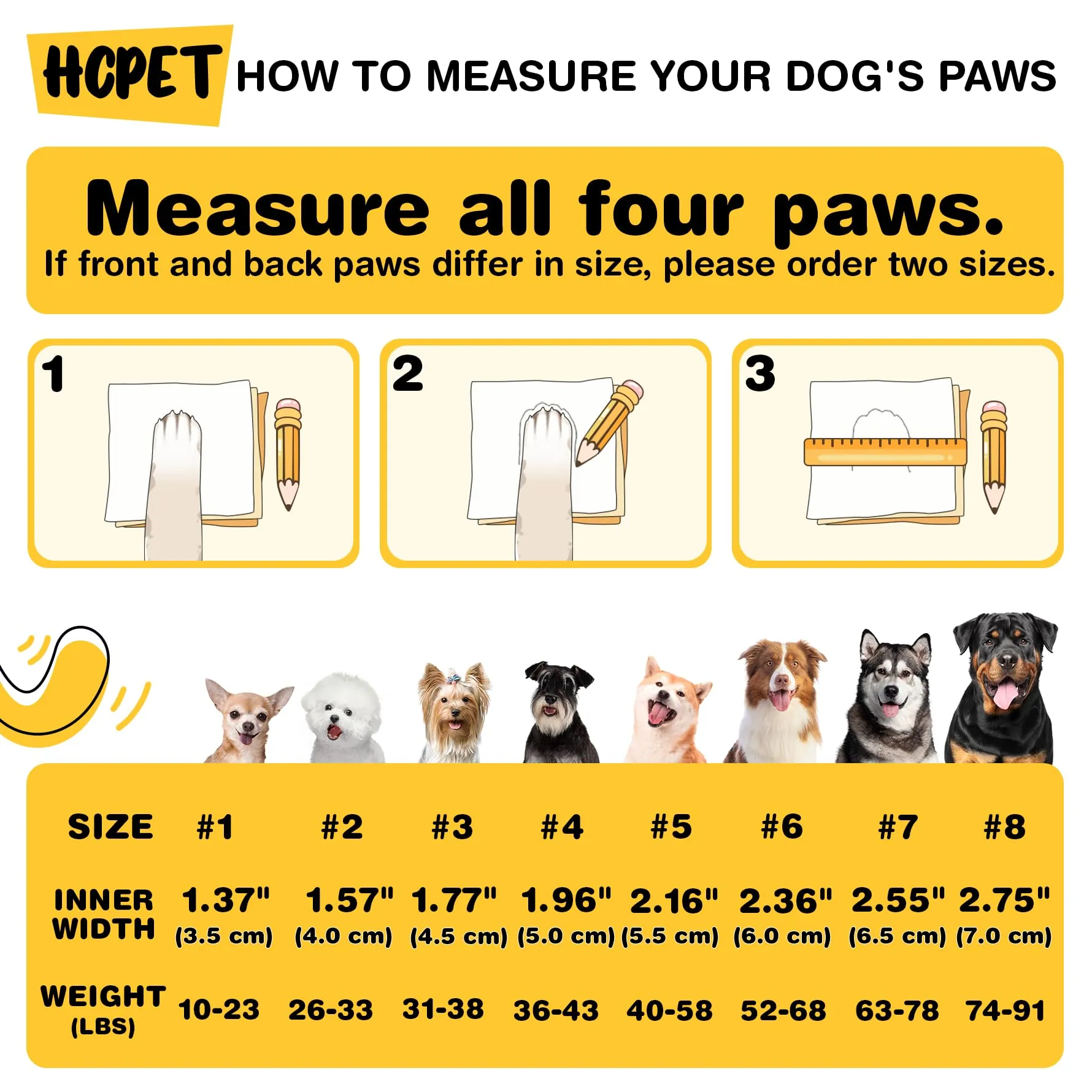 Hcpet Scarpe per Cani Antiscivolo con Cinghie Riflettenti, Kaki Taglia 2, 4 Pezzi - immagine 2
