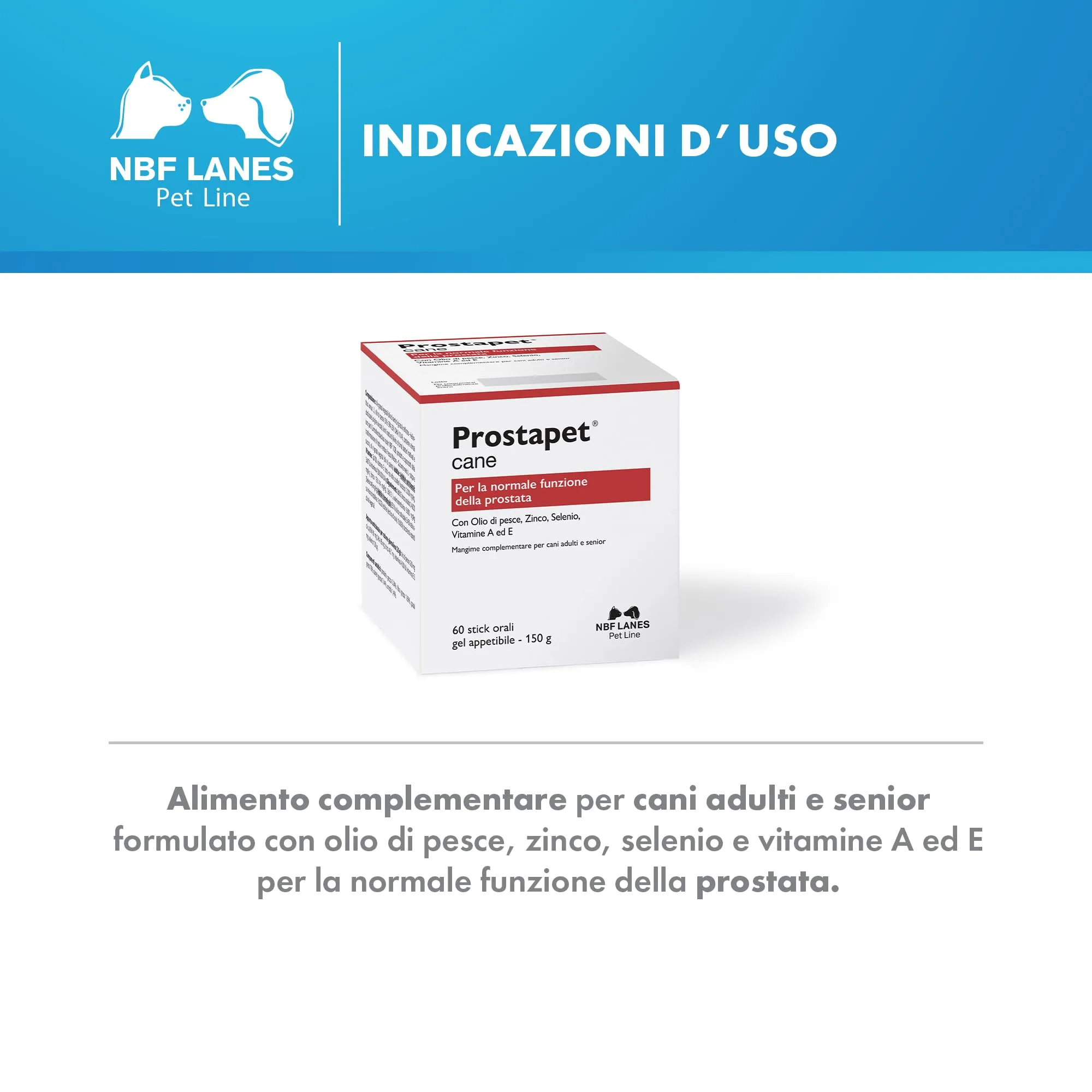NBF Lanes Prostapet Cane, Gel Appetibile, 60 bustine da 2,5 g - immagine 3