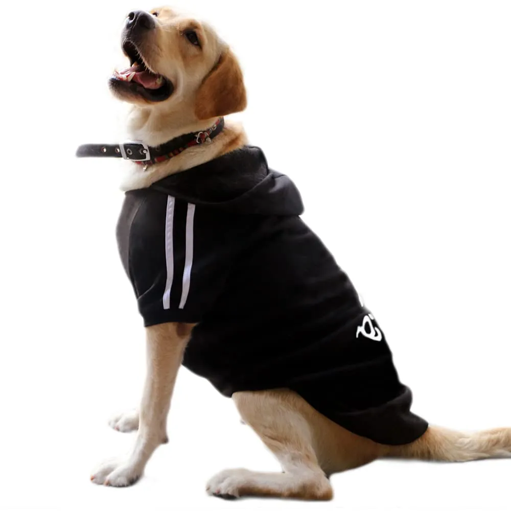 Eastlion Felpa con Cappuccio in Cotone per Cani, Nero, 7XL - immagine 1