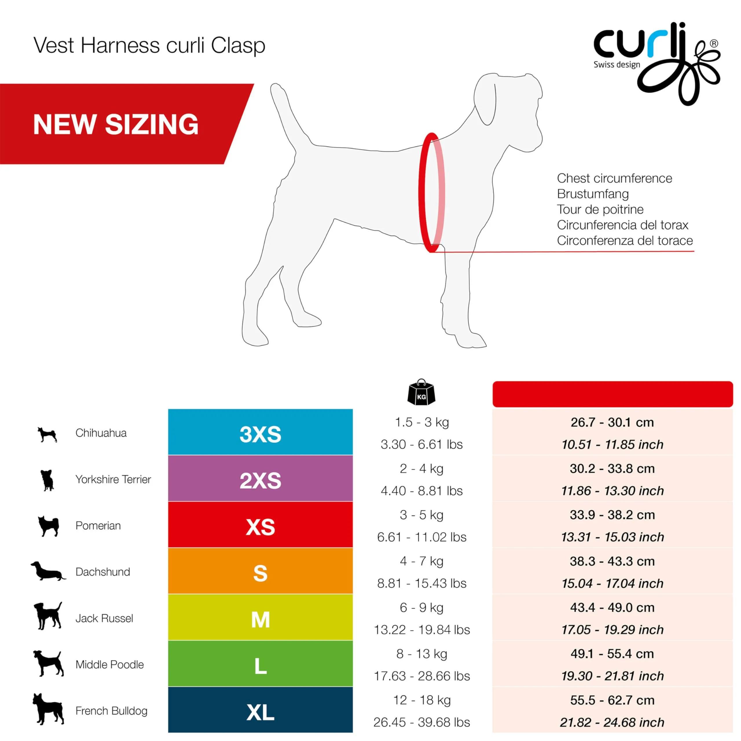 Curli Vest Harness Clasp Air-Mesh, Moss, S - immagine 4