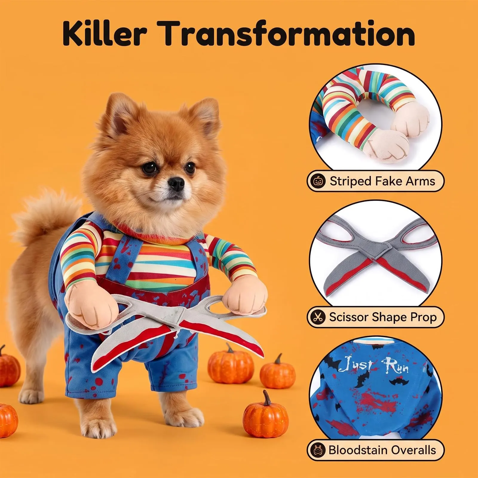 VIDSTW Costume da Forbici per Cani, Taglia L - immagine 3