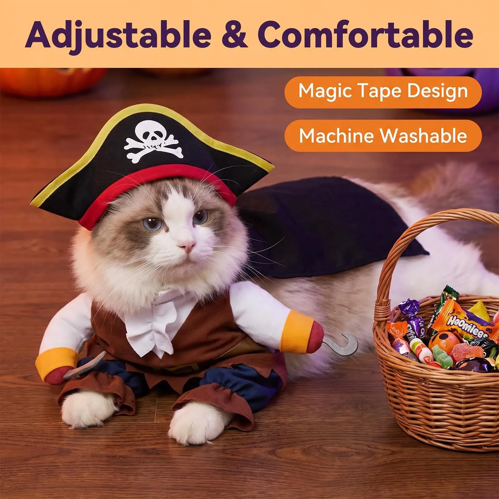 VIDSTW Costume di Halloween in Cotone per Cani, Taglia M - immagine 4