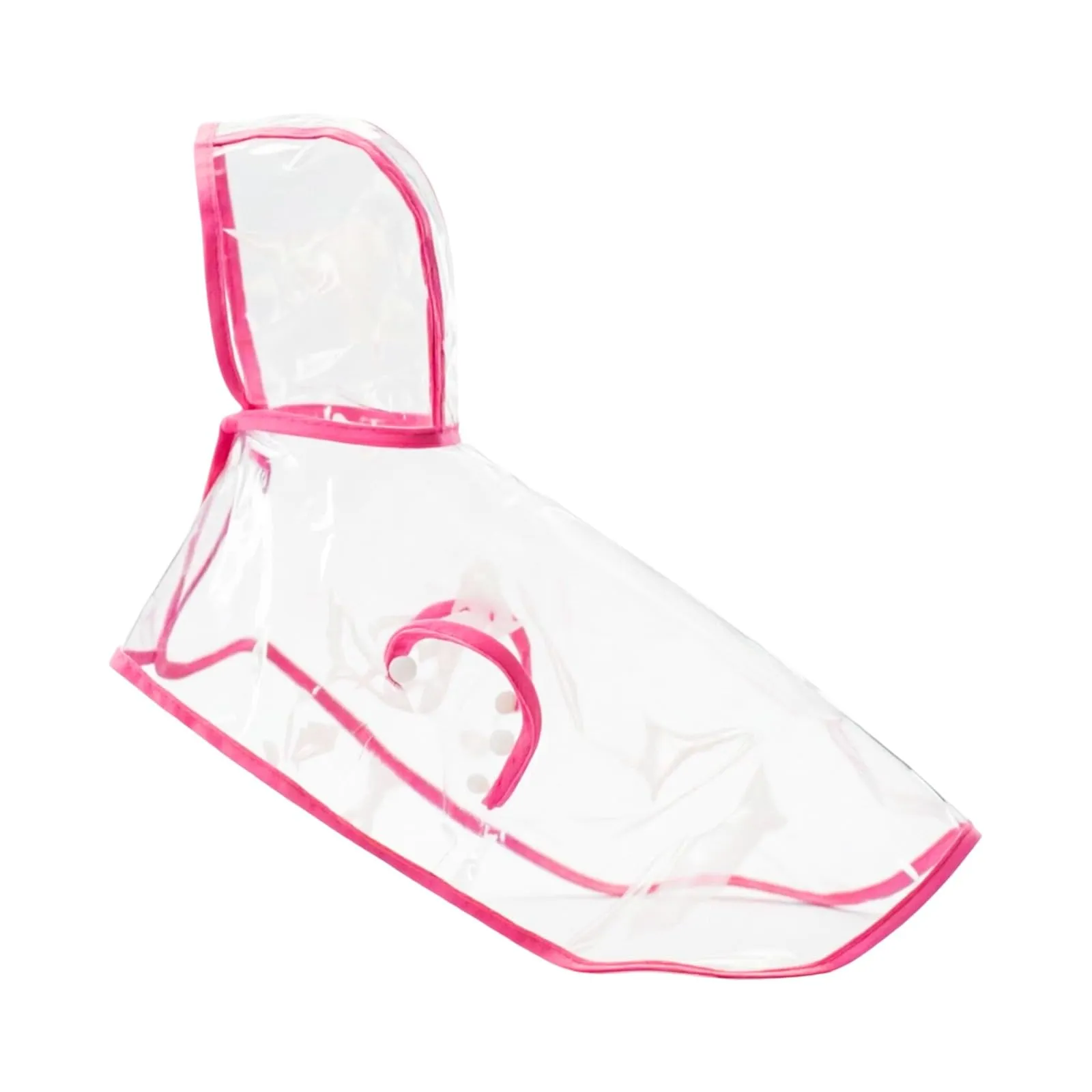 Generico Cappotto Impermeabile per Cani, Trasparente, Rosa, Taglia L - immagine 1
