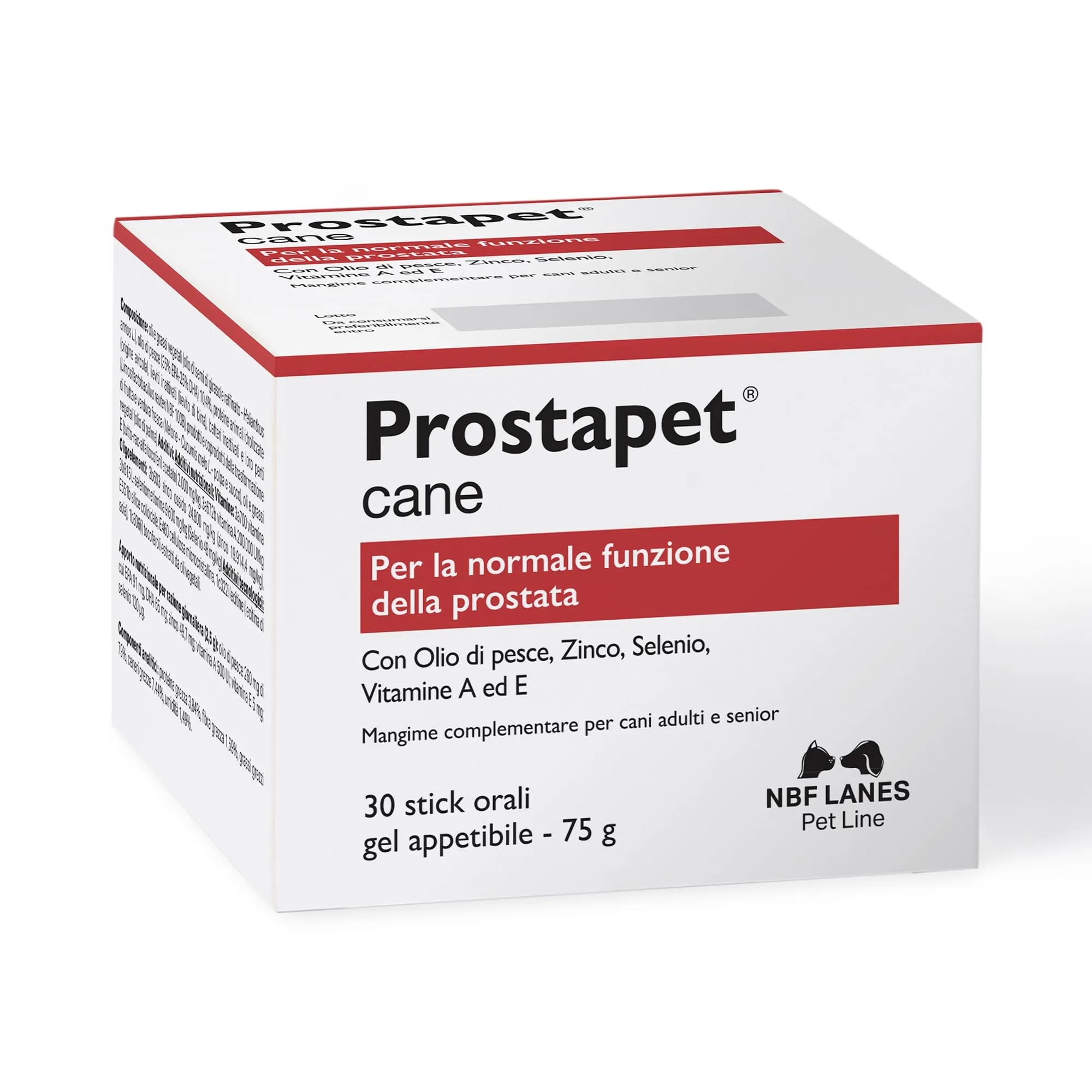 NBF Lanes Prostapet Cane, Gel Appetibile, 30 bustine da 2,5 g - immagine 1