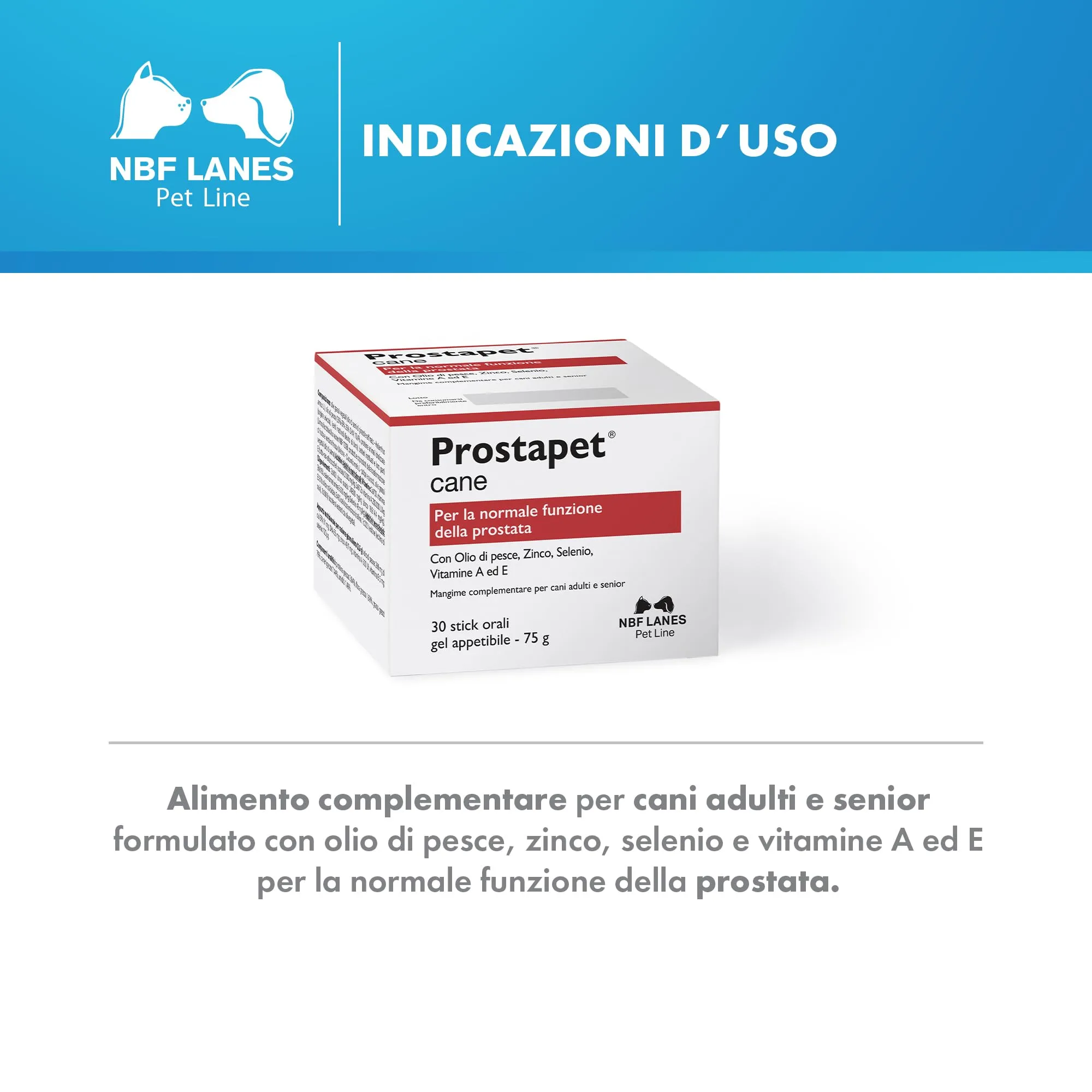 NBF Lanes Prostapet Cane, Gel Appetibile, 30 bustine da 2,5 g - immagine 3