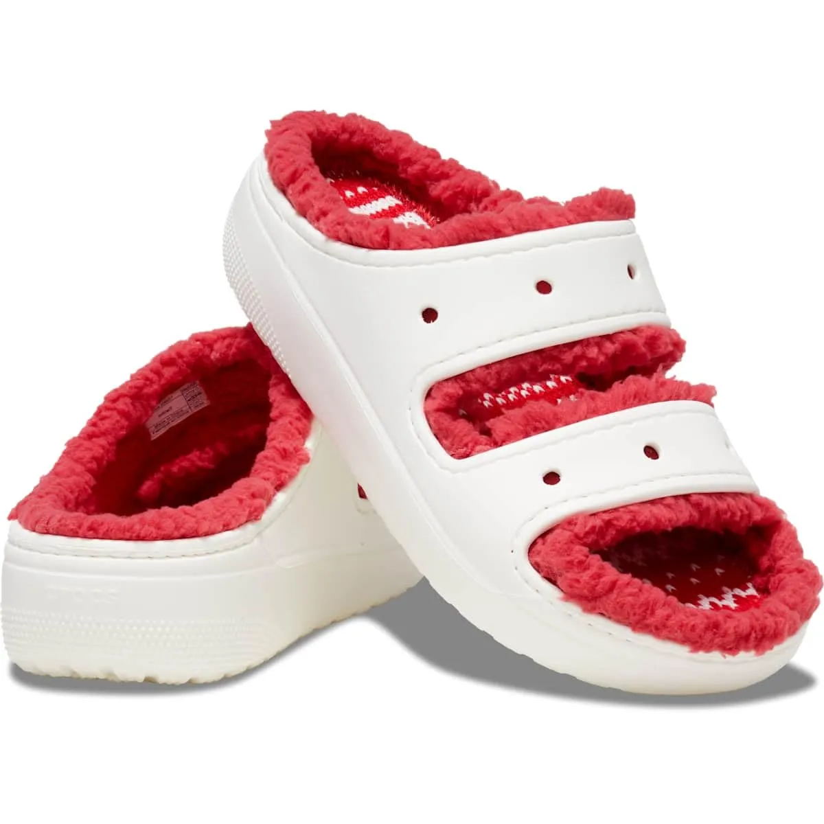 Crocs Cozzzy Classic Sandals, Bianco/Stampa Vacanze, 11 Women/9 Men - immagine 2