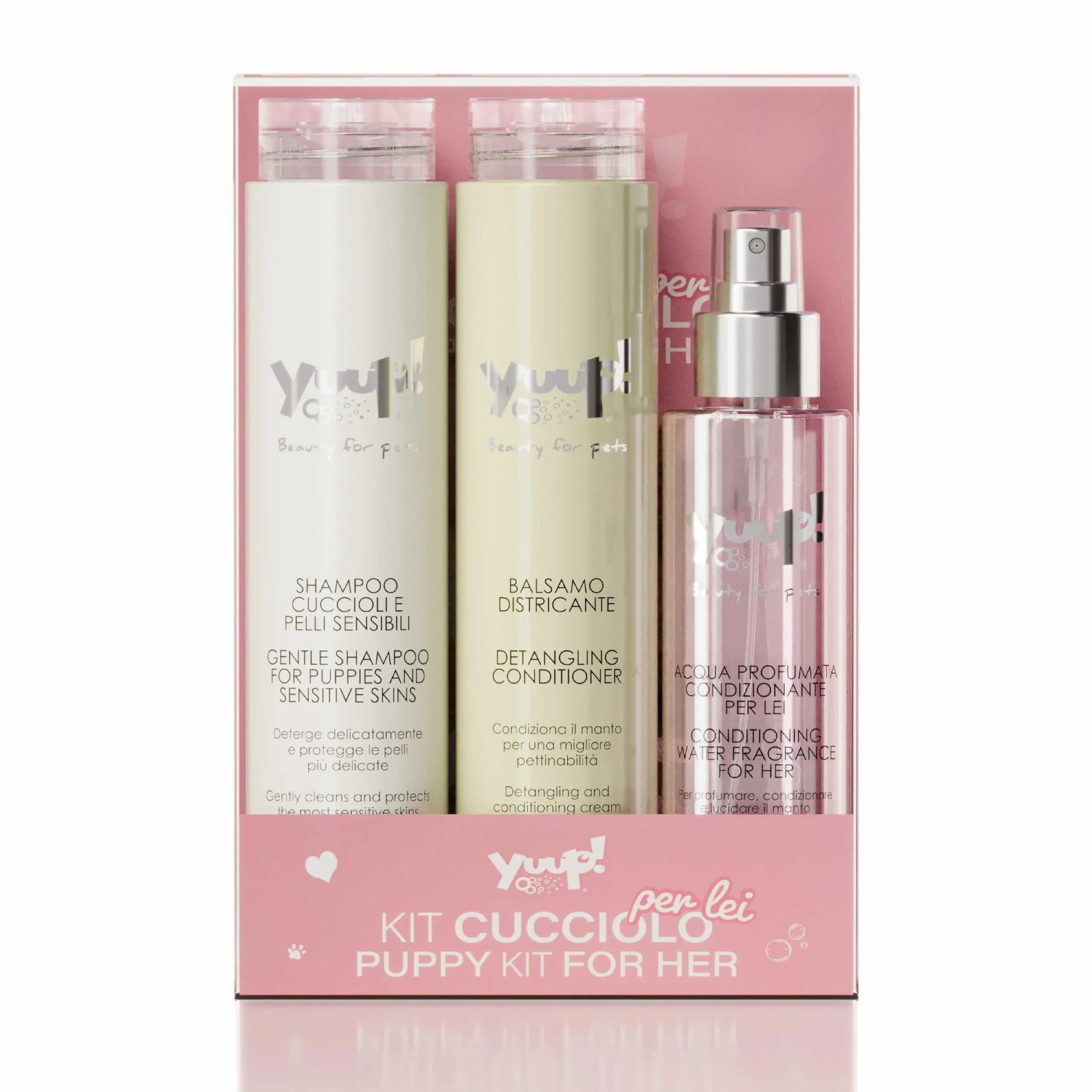 Yuup Kit Cucciolo per Lei: Shampoo Delicato, Balsamo e Acqua Profumata - immagine 1