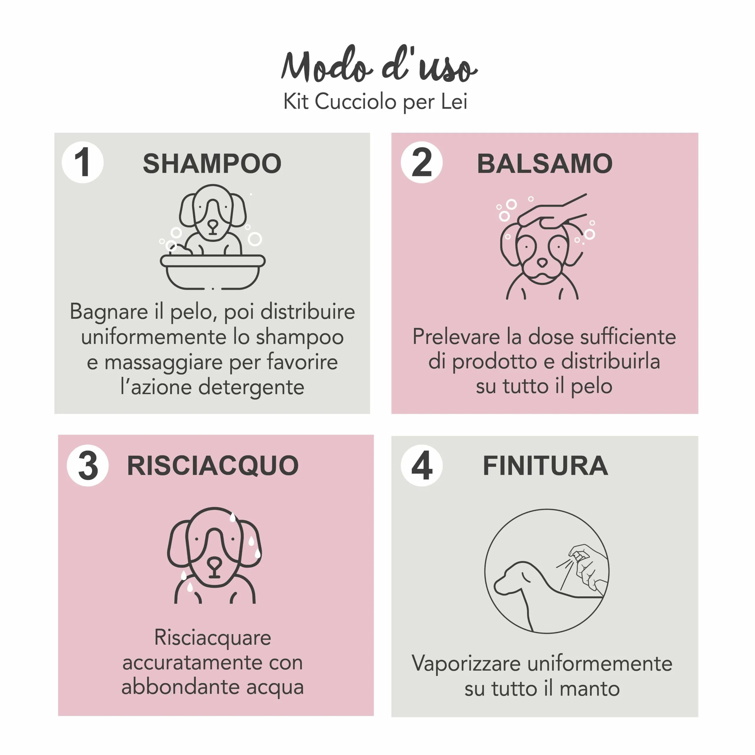Yuup Kit Cucciolo per Lei: Shampoo Delicato, Balsamo e Acqua Profumata - immagine 3