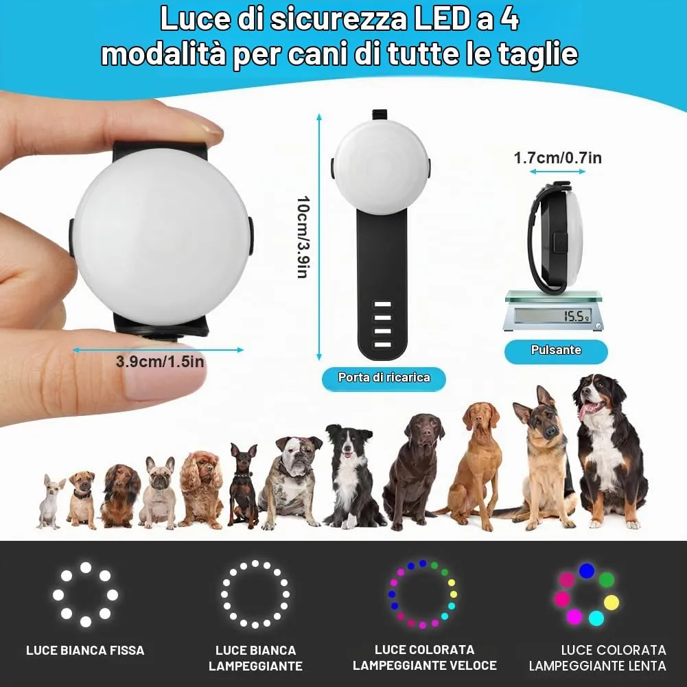 AUAUY Luce LED di Sicurezza Ricaricabile USB, Nero - immagine 2