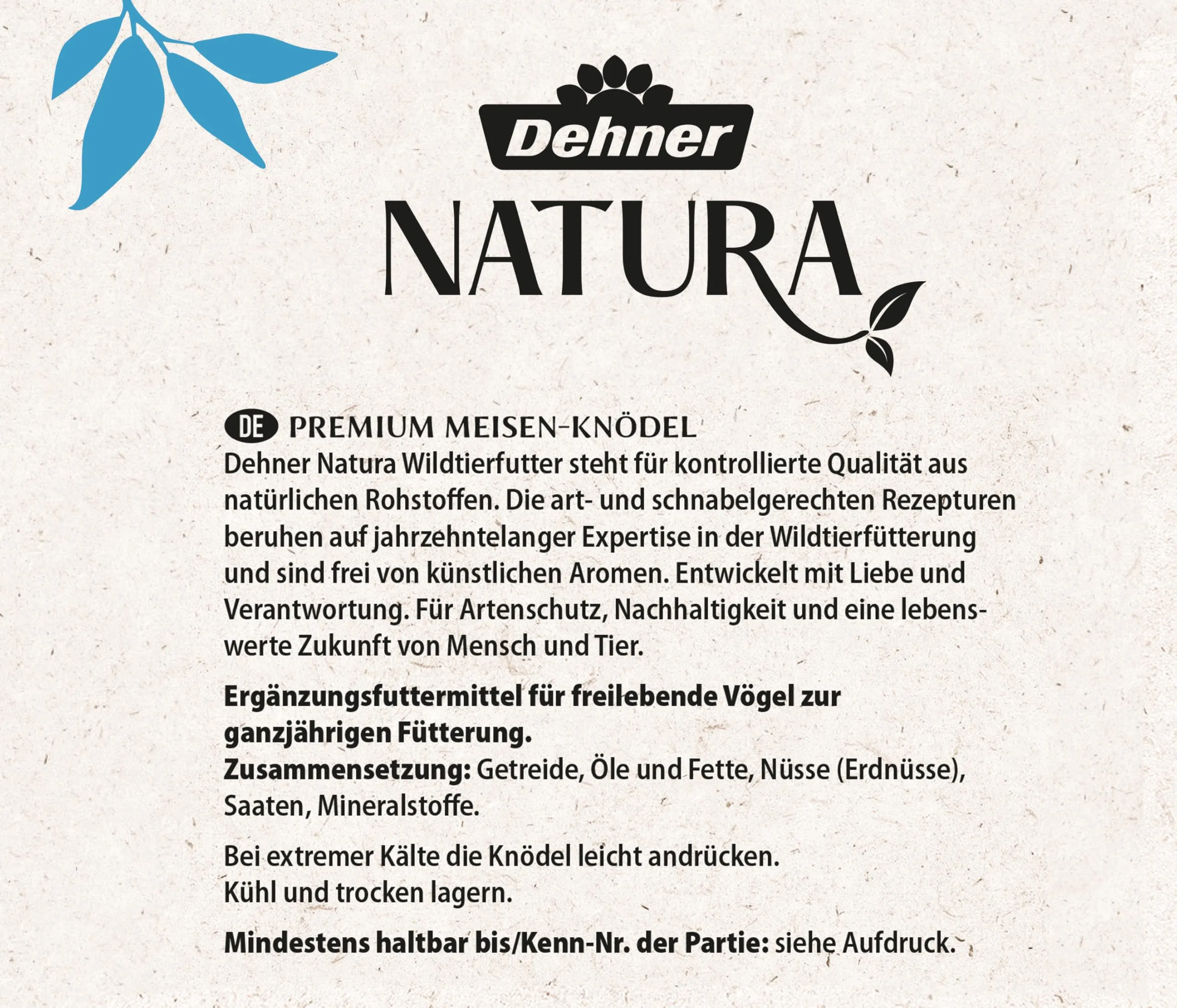 Dehner Natura Premium Palline per Cinciallegre, 100 pezzi da 90 g (9 kg) - immagine 7