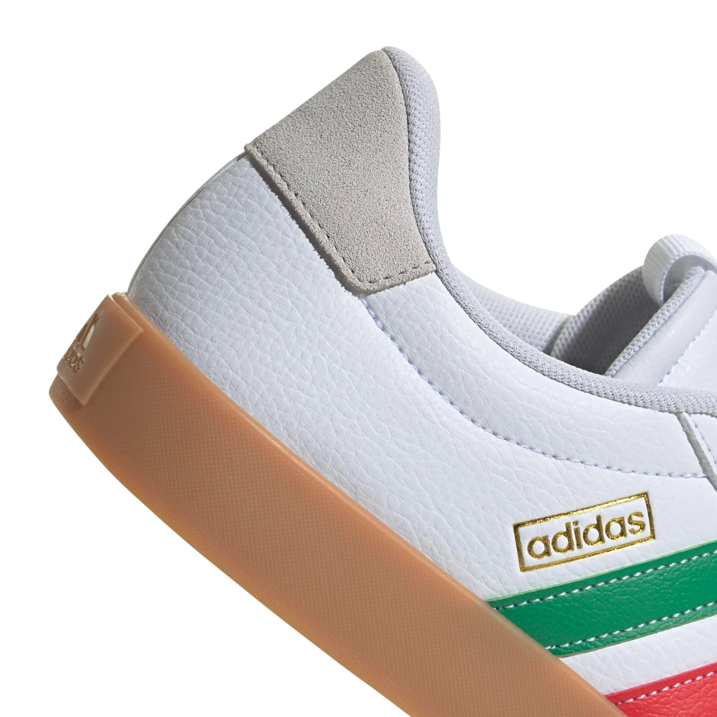 adidas VL Court 3.0 Shoes - Cloud White/Green/Red - 46 2/3 EU - immagine 6