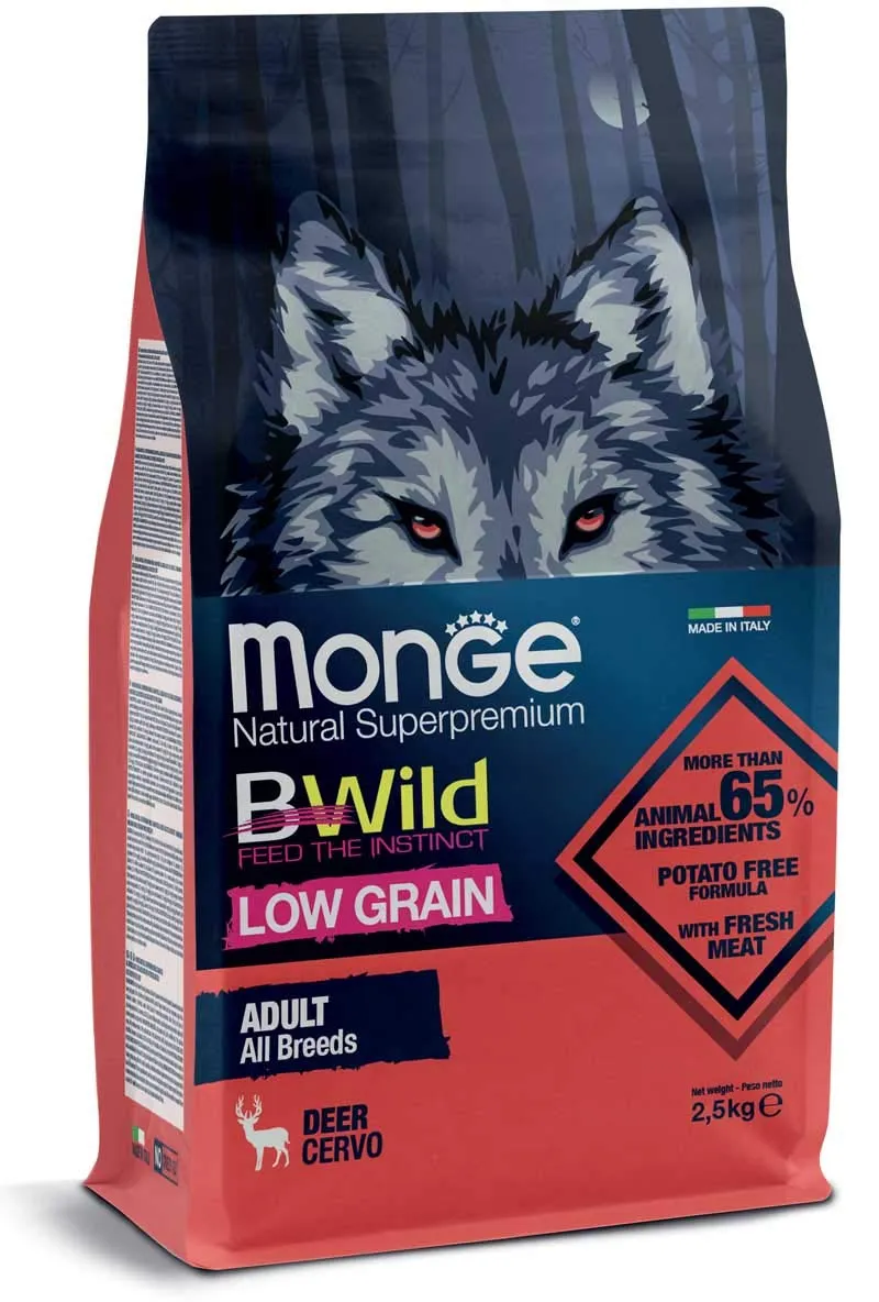 Monge Bwild Adult Deer Cibo per Cani Tutte le Razze, 2.5 kg - immagine 2
