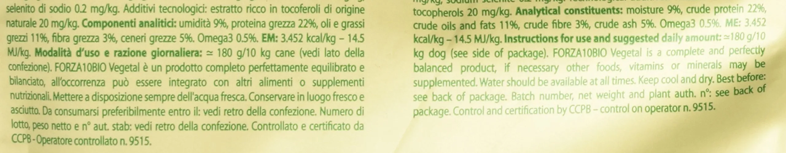 Forza10 Bio Crocchette Vegetali con Alghe per Cani di Tutte le Taglie, 1.5kg - immagine 4