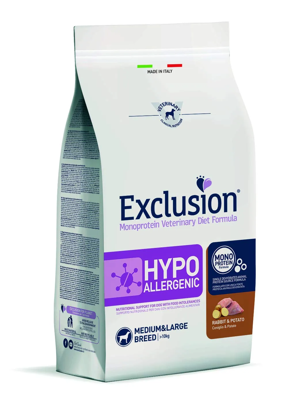 Exclusion Diet Hypoallergenic Adult Medium Large Rabbit and Potato 12 kg - immagine 1