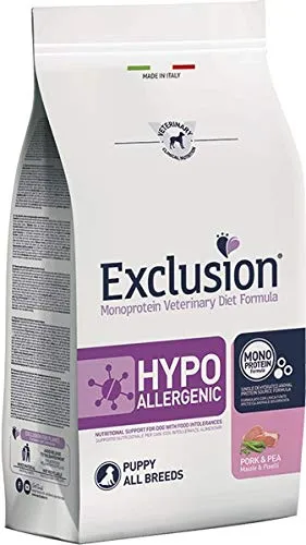 Exclusion Diet Hypoallergenic Puppy Maiale e Piselli 12 kg - immagine 2
