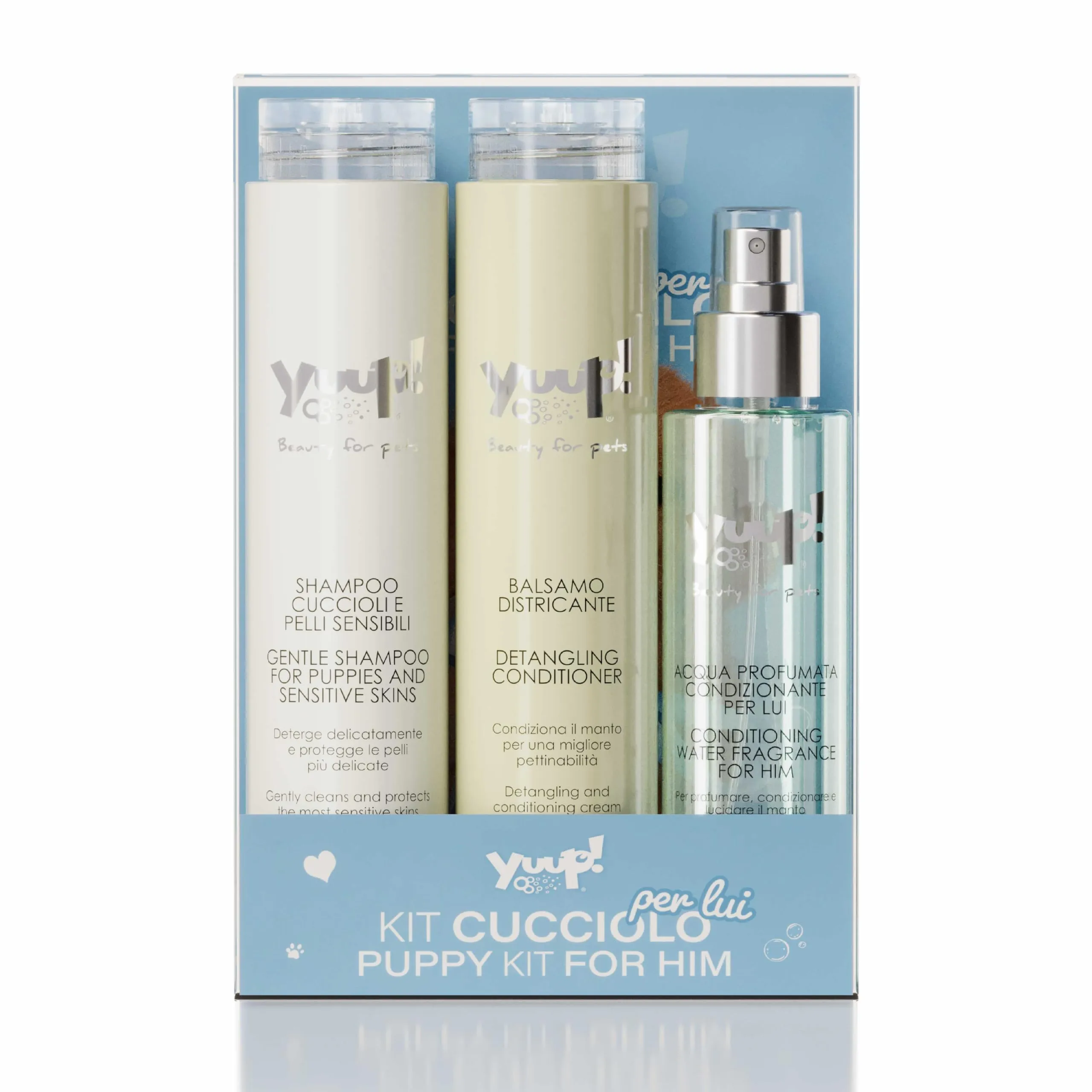 Yuup Kit Cucciolo per Lui: Shampoo Delicato, Balsamo e Acqua Profumata - immagine 1