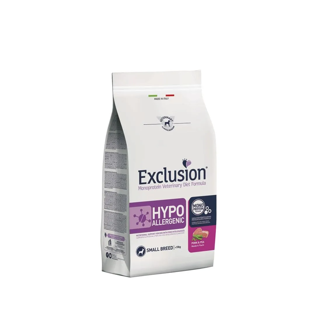 Exclusion Hypoallergenic Small Adult Maiale e Piselli 7kg - immagine 1