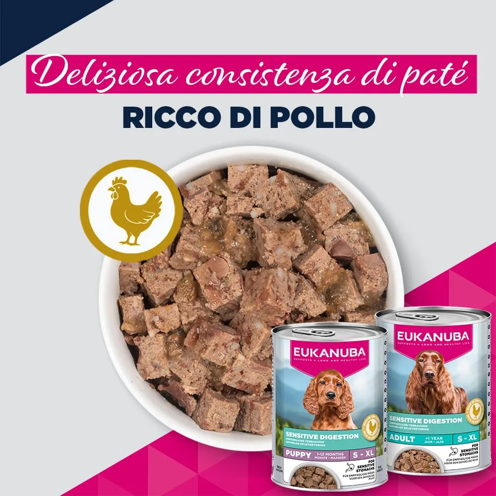Eukanuba Special Care Alimento Umido per Cani Adulti con Digestione Sensibile 6 x 400 g - immagine 4