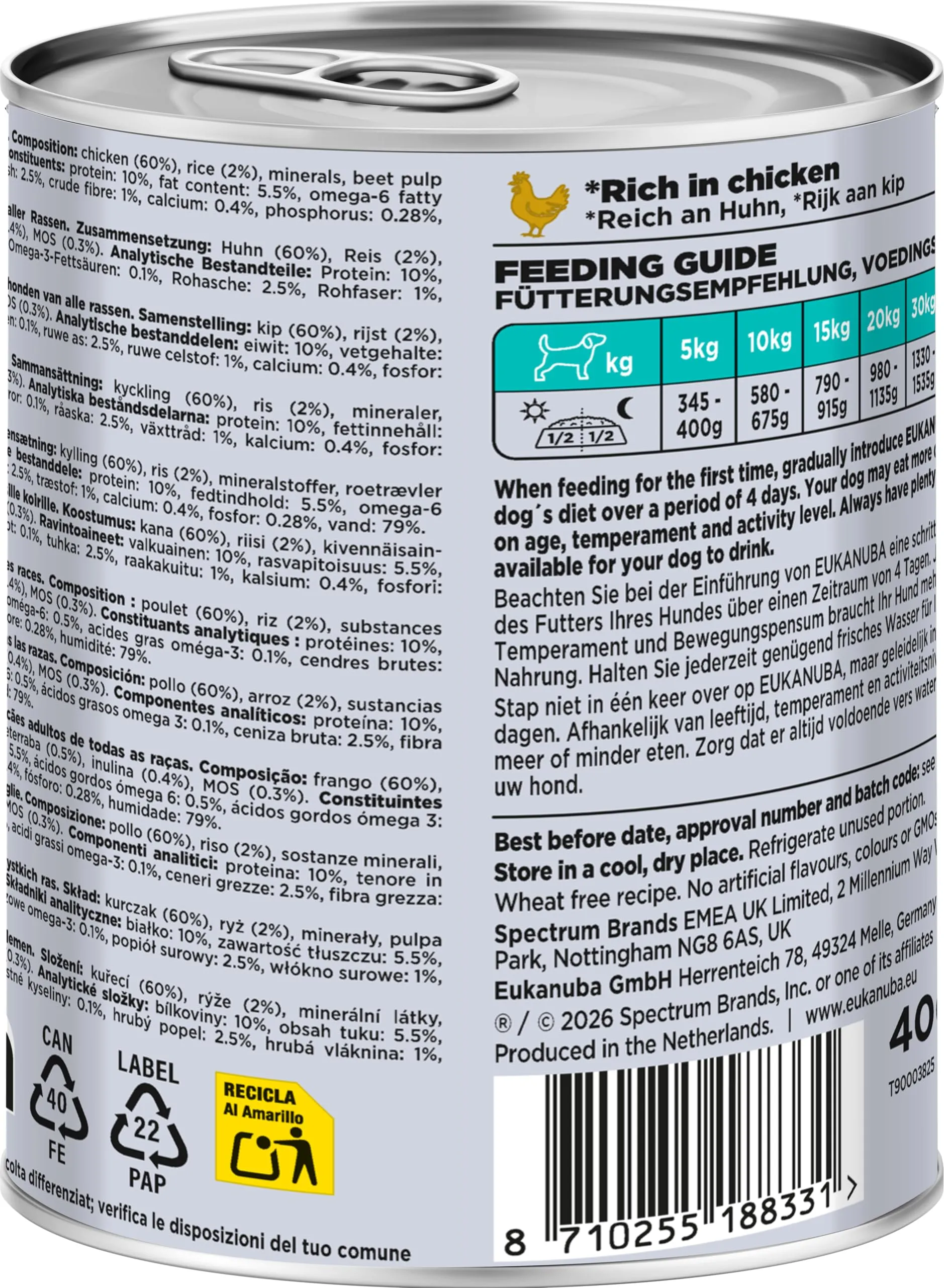 Eukanuba Special Care Alimento Umido per Cani Adulti con Digestione Sensibile 6 x 400 g - immagine 10