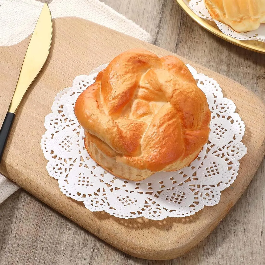 UYVPAER Centrini in Carta Pizzo Rotondi per Dessert e Decorazione Tavola, 100 Pezzi, 16.5 cm - immagine 3