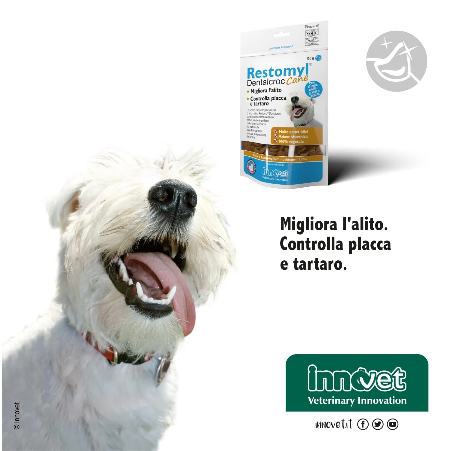 Innovet Restomyl Dentalcroc per Cani, 150 g - immagine 6