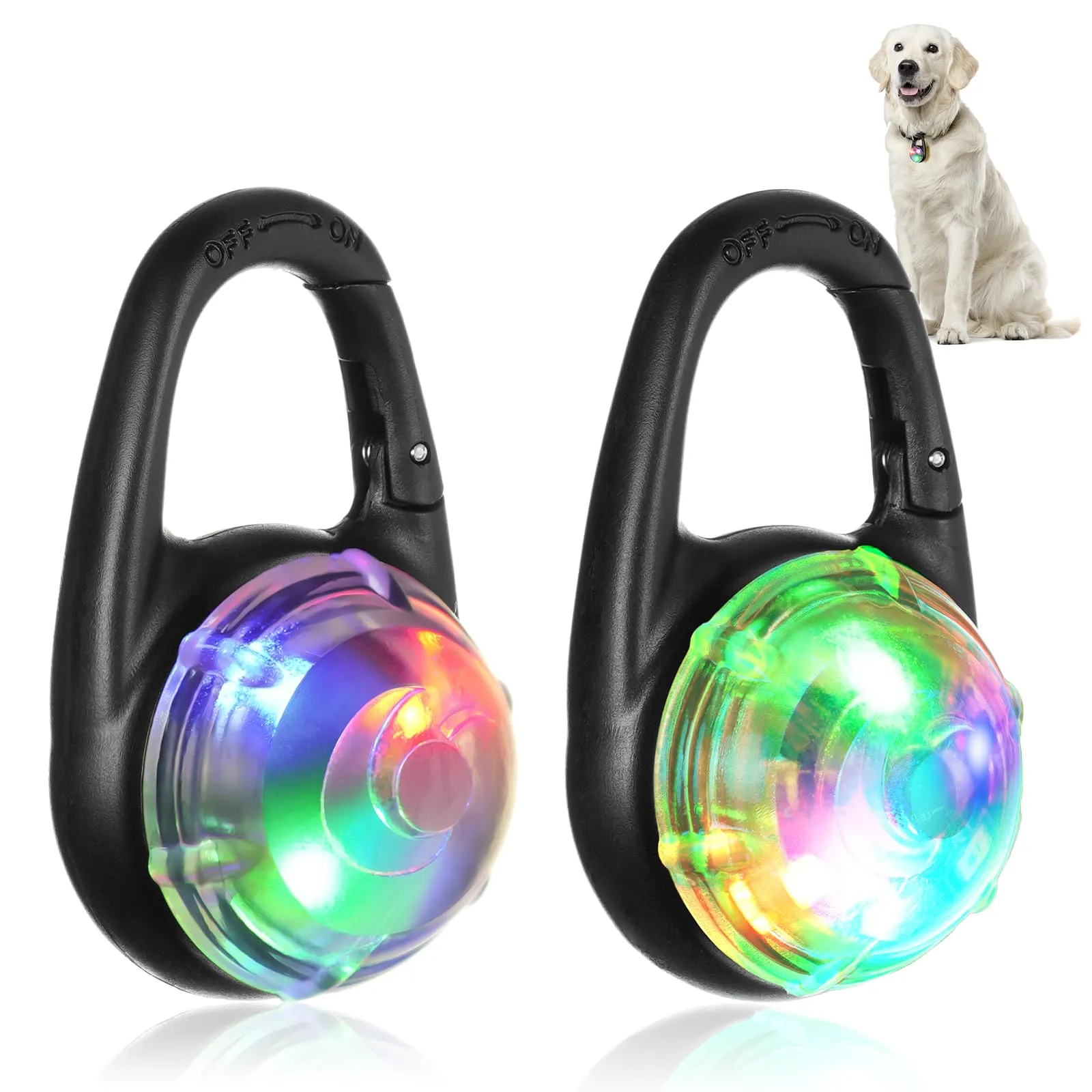AUAUY Luce Lampeggiante a LED di Sicurezza Ricaricabile USB, 2 Pezzi - immagine 1