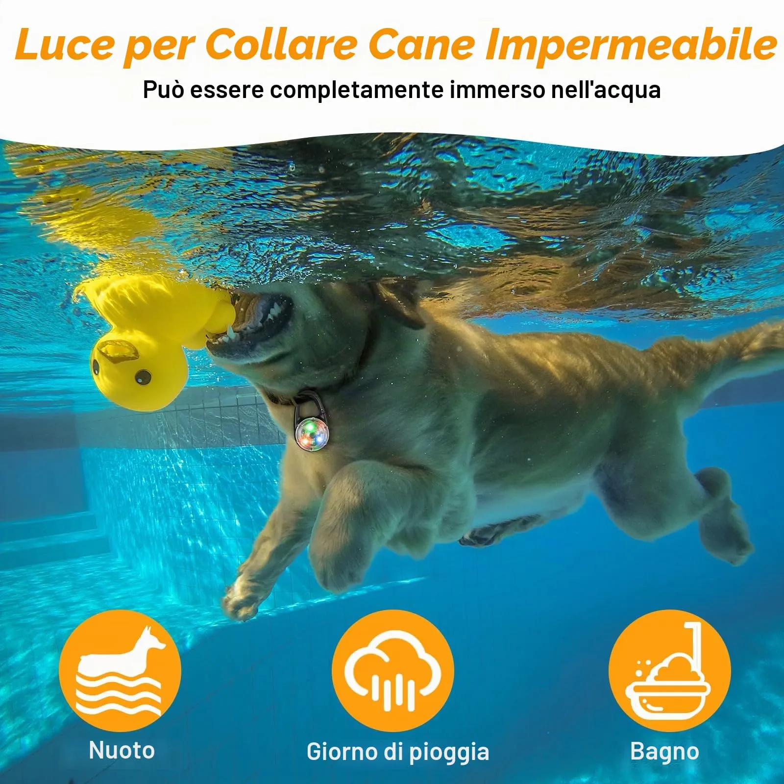 AUAUY Luce Lampeggiante a LED di Sicurezza Ricaricabile USB, 2 Pezzi - immagine 4
