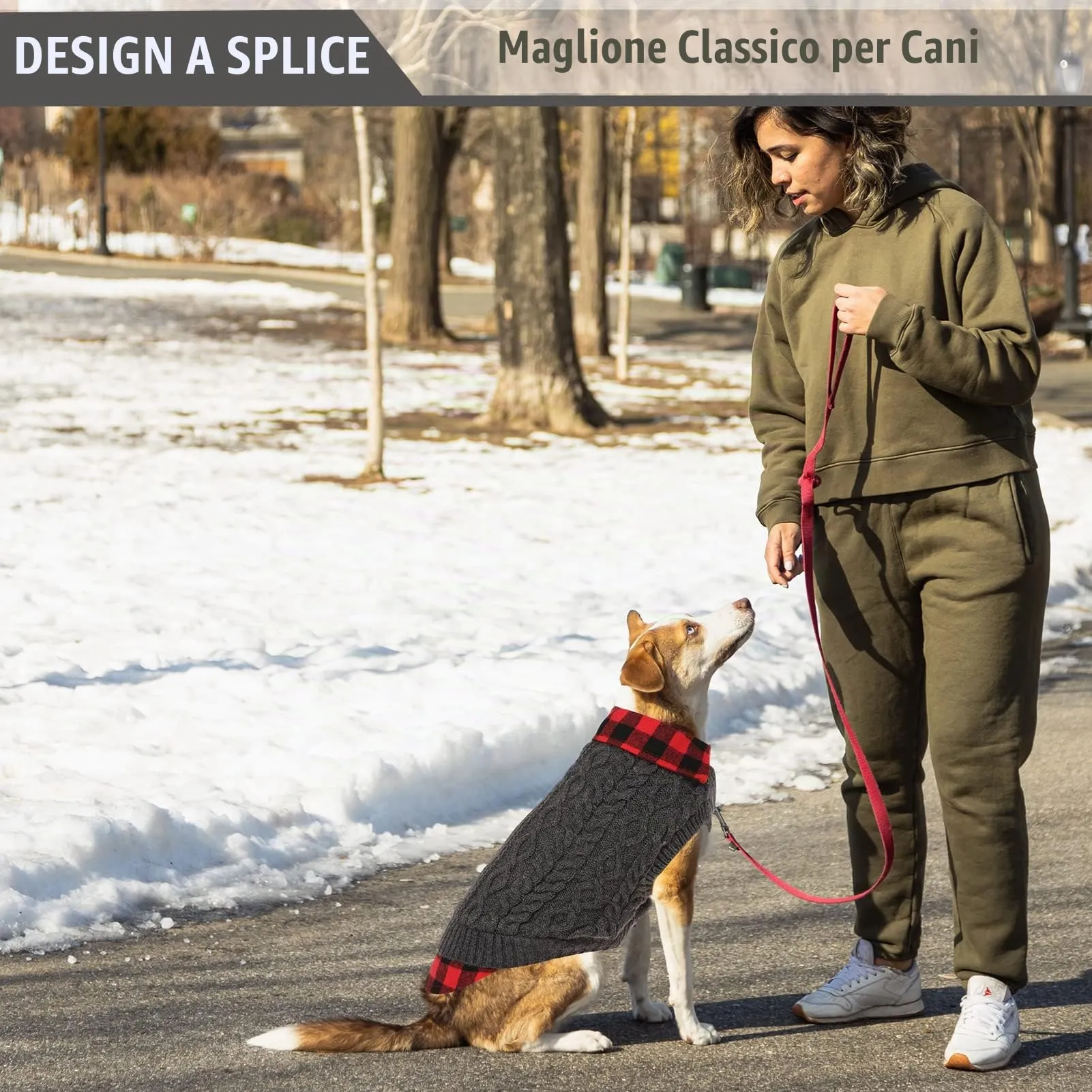 CITÉTOILE Maglione Invernale per Cani, Grigio, XL - immagine 8