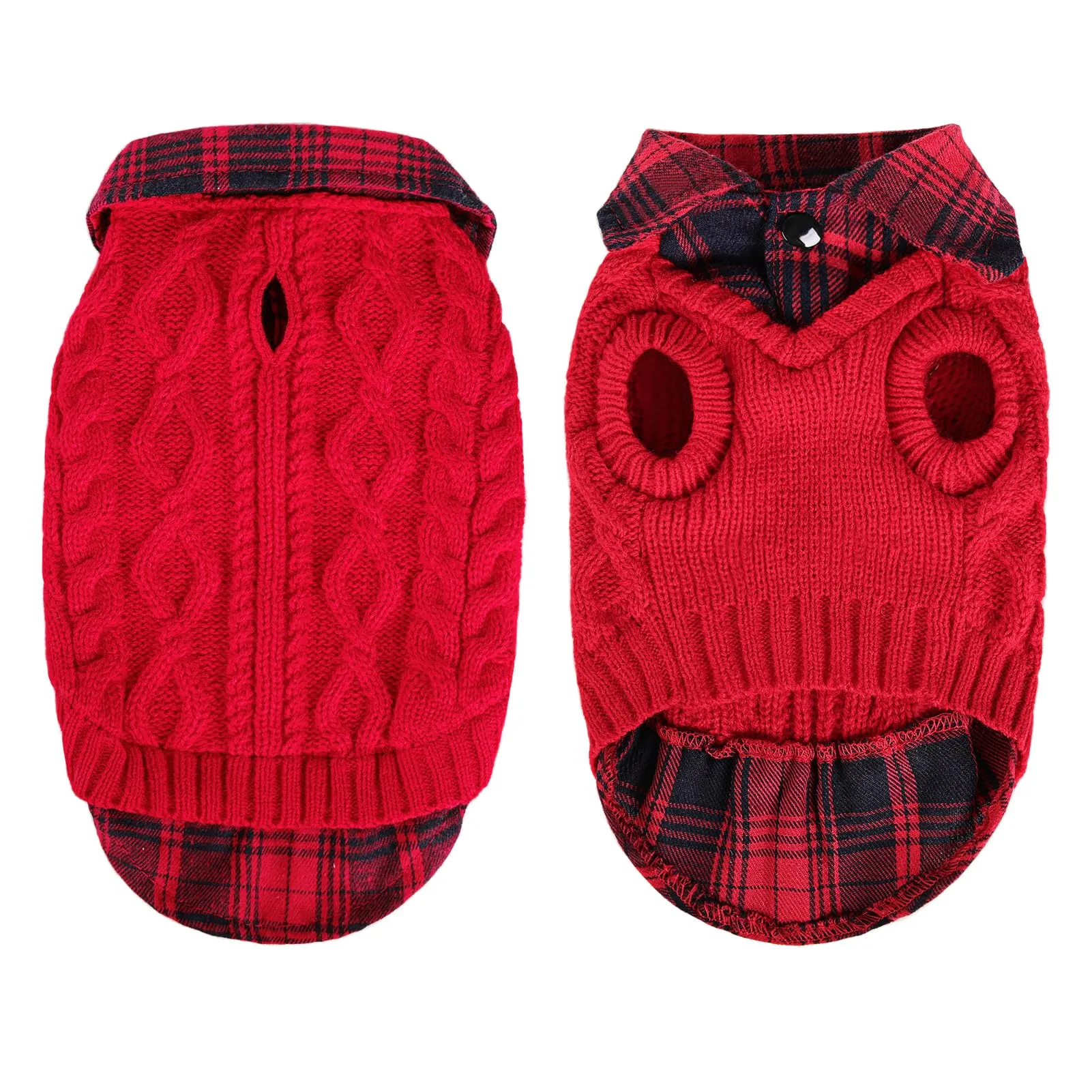 CITÉTOILE Maglione Invernale per Cani Rosso XS - immagine 1