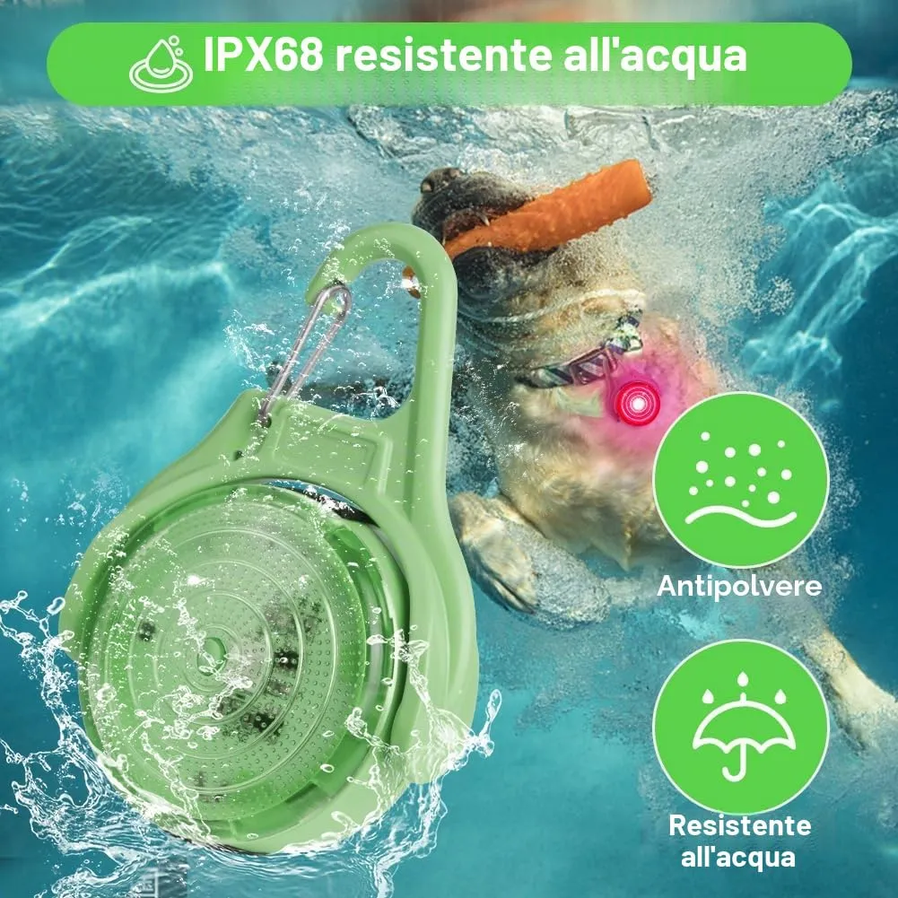 AUAUY Luce di Sicurezza a LED Ricaricabile USB, Verde - immagine 3