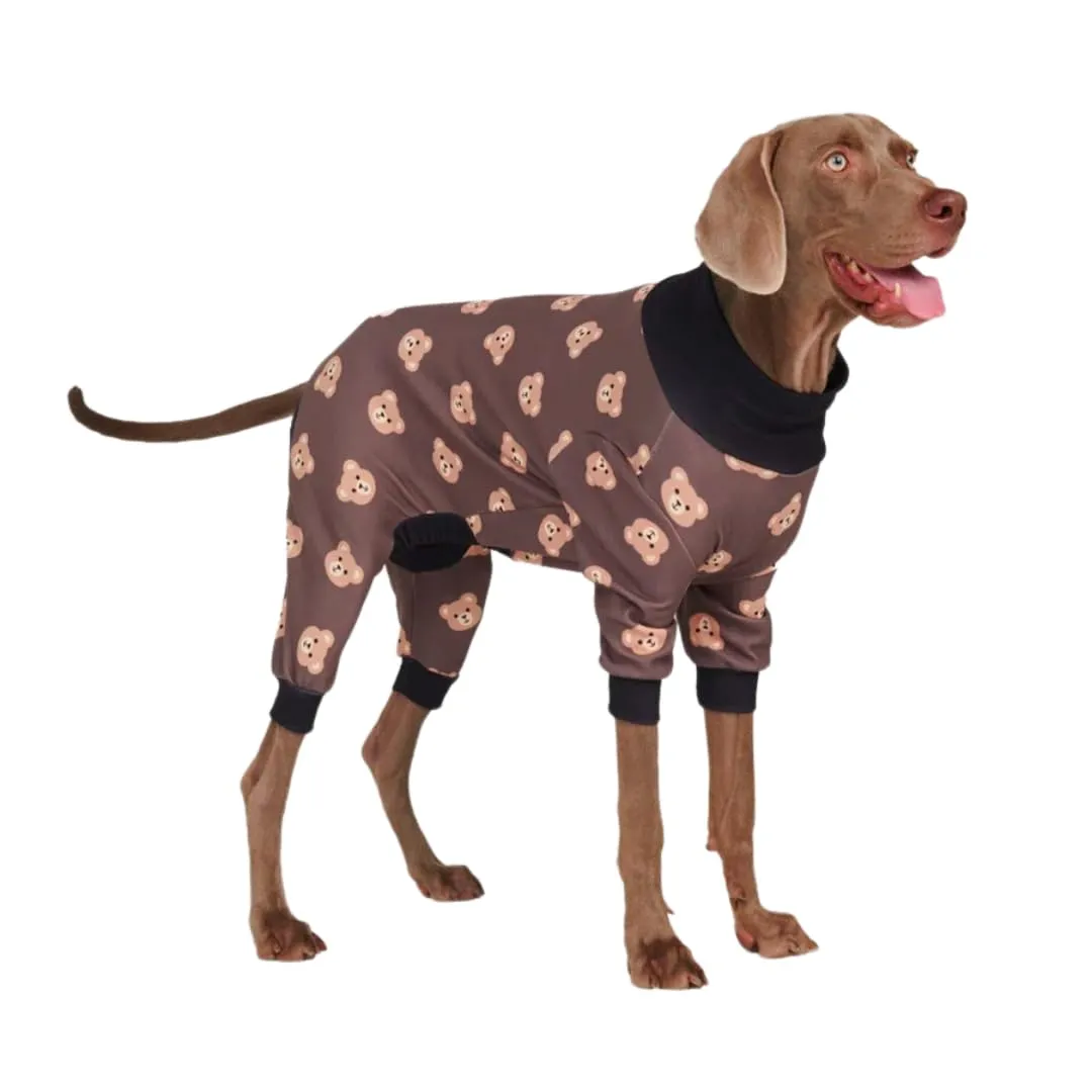 Spark Paws Pigiama Tutina per Cani, Taglia L, Orso Nero - immagine 4