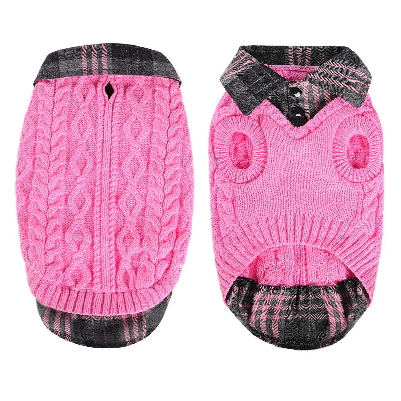 CITÉTOILE Caldo Maglione Invernale per Cani, Rosa, S - immagine 1